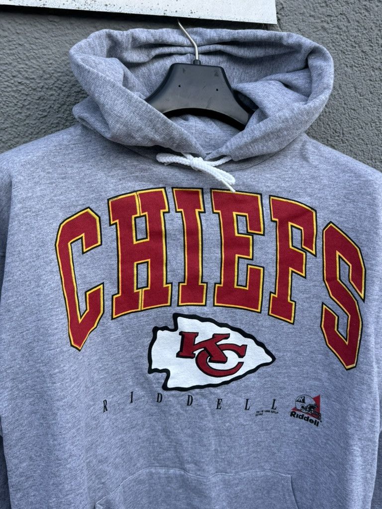 NFL Vintage 1998 Kansas City Chiefs Grey NFL Ridell Hoodie Size US L / EU 52-54 / 3 - 3 Thumbnail