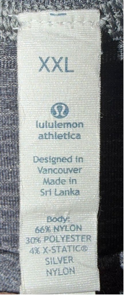 Lululemon LULULEMON METAL VENT V-NECK SHORTSLEEVE SHIRT GRAY SIZE XXL Size US XXL / EU 58 / 5 - 5 Thumbnail