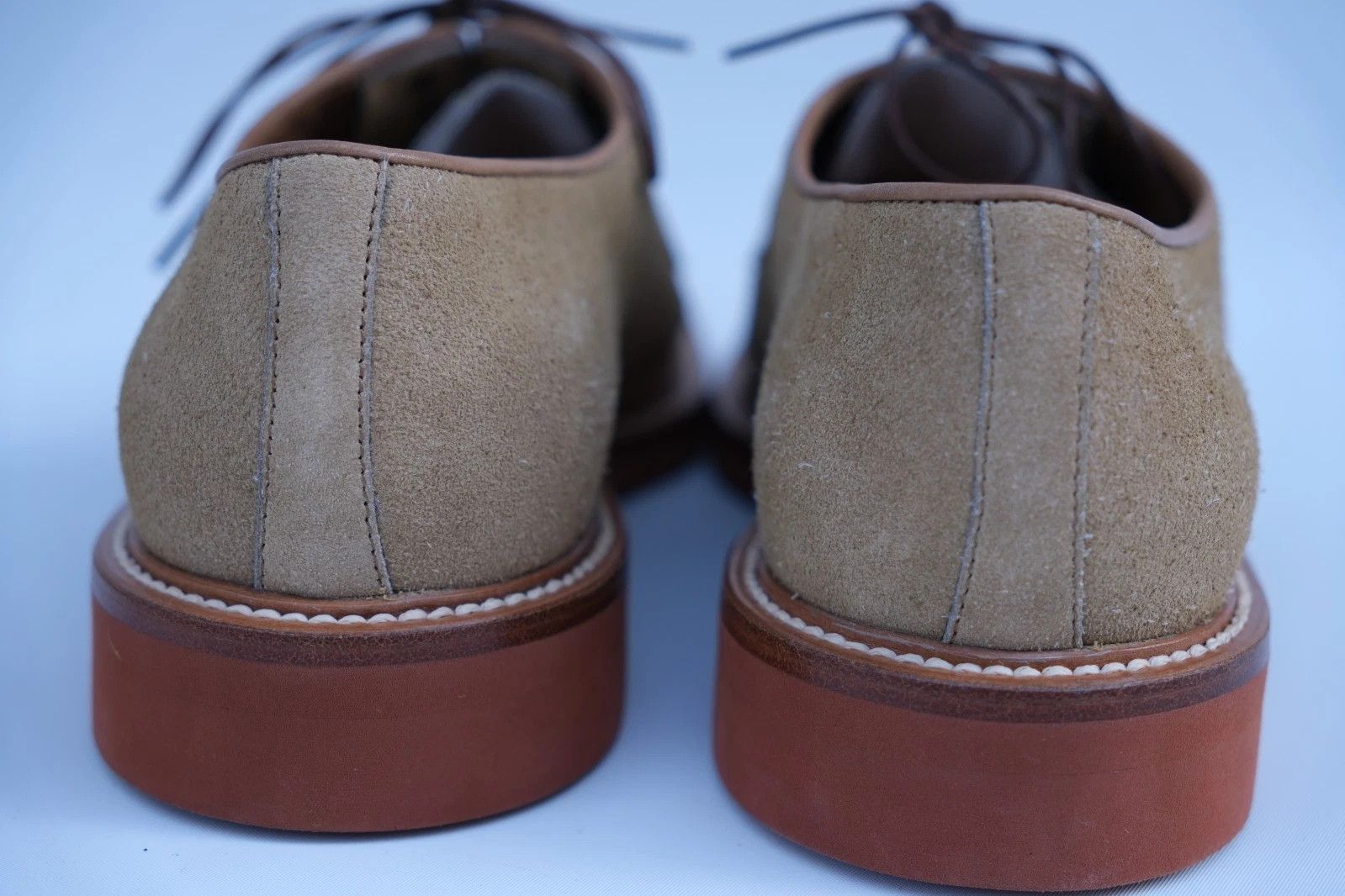 Santoni New Santoni Derby Suede Beige UK 9 US 10 EU 43 Size US 10 / EU 43 - 4 Thumbnail