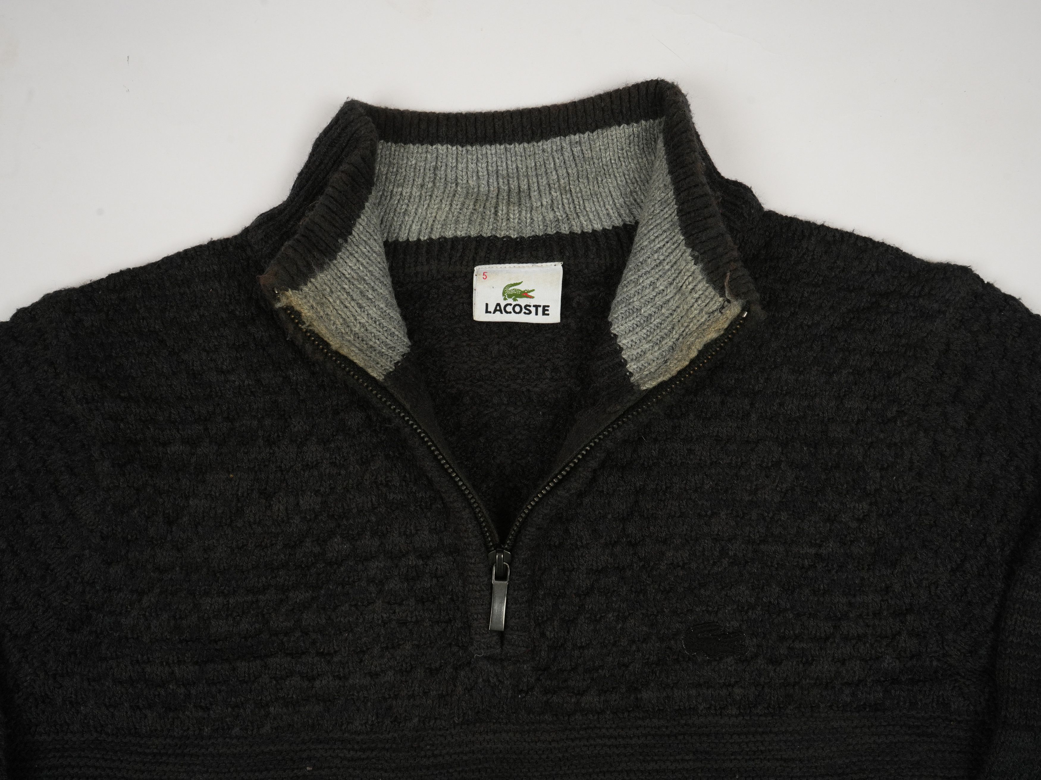 Lacoste Lacoste 1/4 Zip Sweater Jumper Size US L / EU 52-54 / 3 - 3 Thumbnail