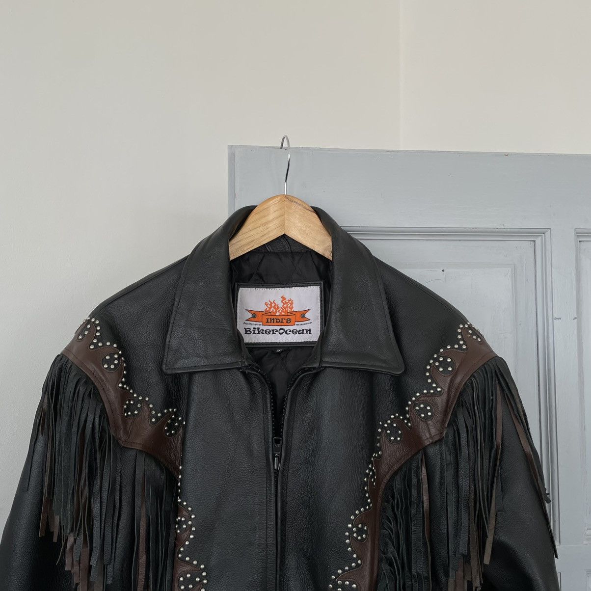 Genuine Leather Vintage 90’s USA Moto Leather Jacket Japanese style size XL Size US XL / EU 56 / 4 - 9 Thumbnail