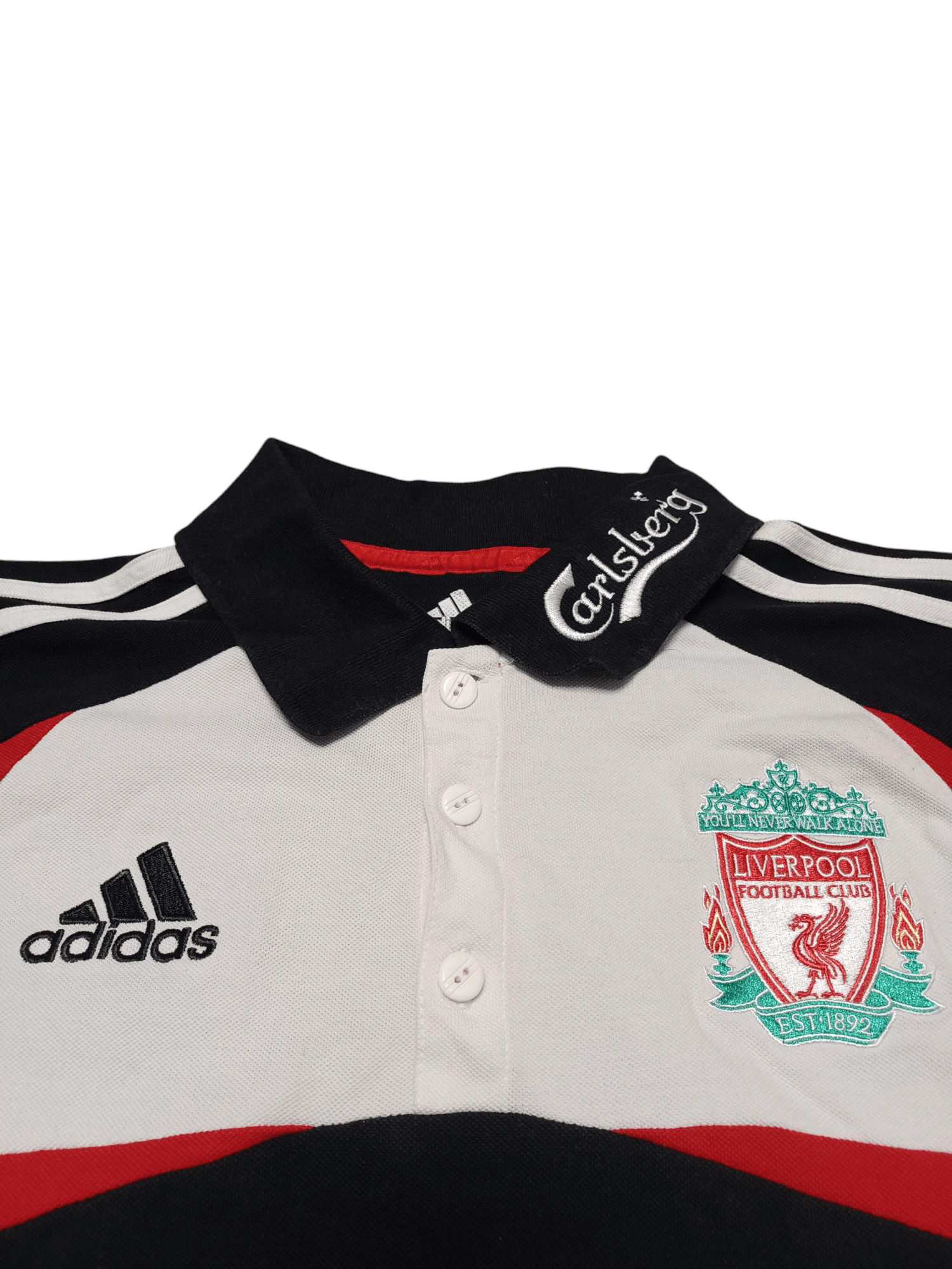 Adidas ADIDAS LIVERPOOL CARLSBERG 2007 VINTAGE POLO SHIRT SOCCER Size US L / EU 52-54 / 3 - 2 Thumbnail