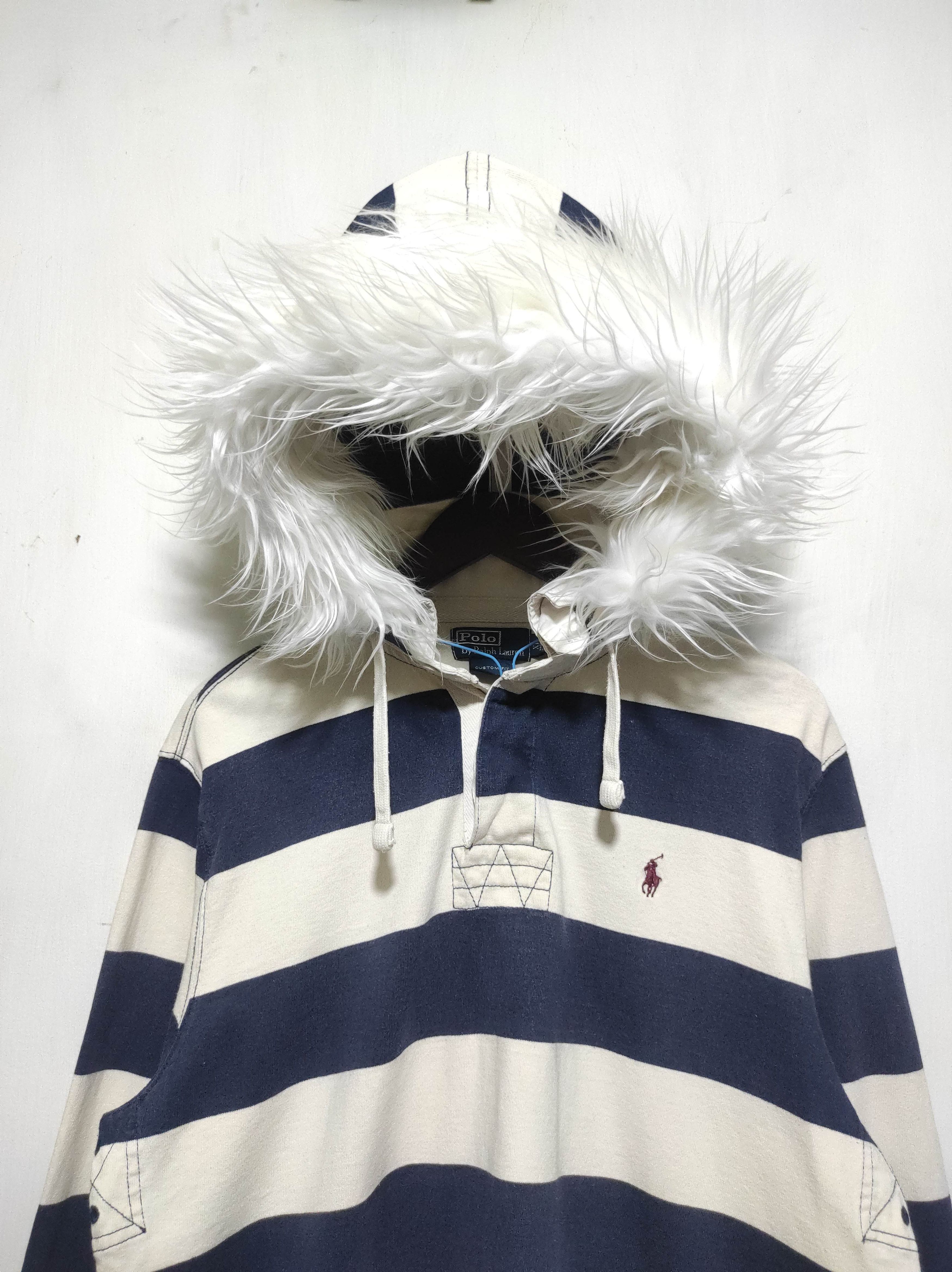 If Six Was Nine Polo Ralph Lauren Stripe Fur Hoodie LGB i6w9 style Size US XL / EU 56 / 4 - 3 Thumbnail