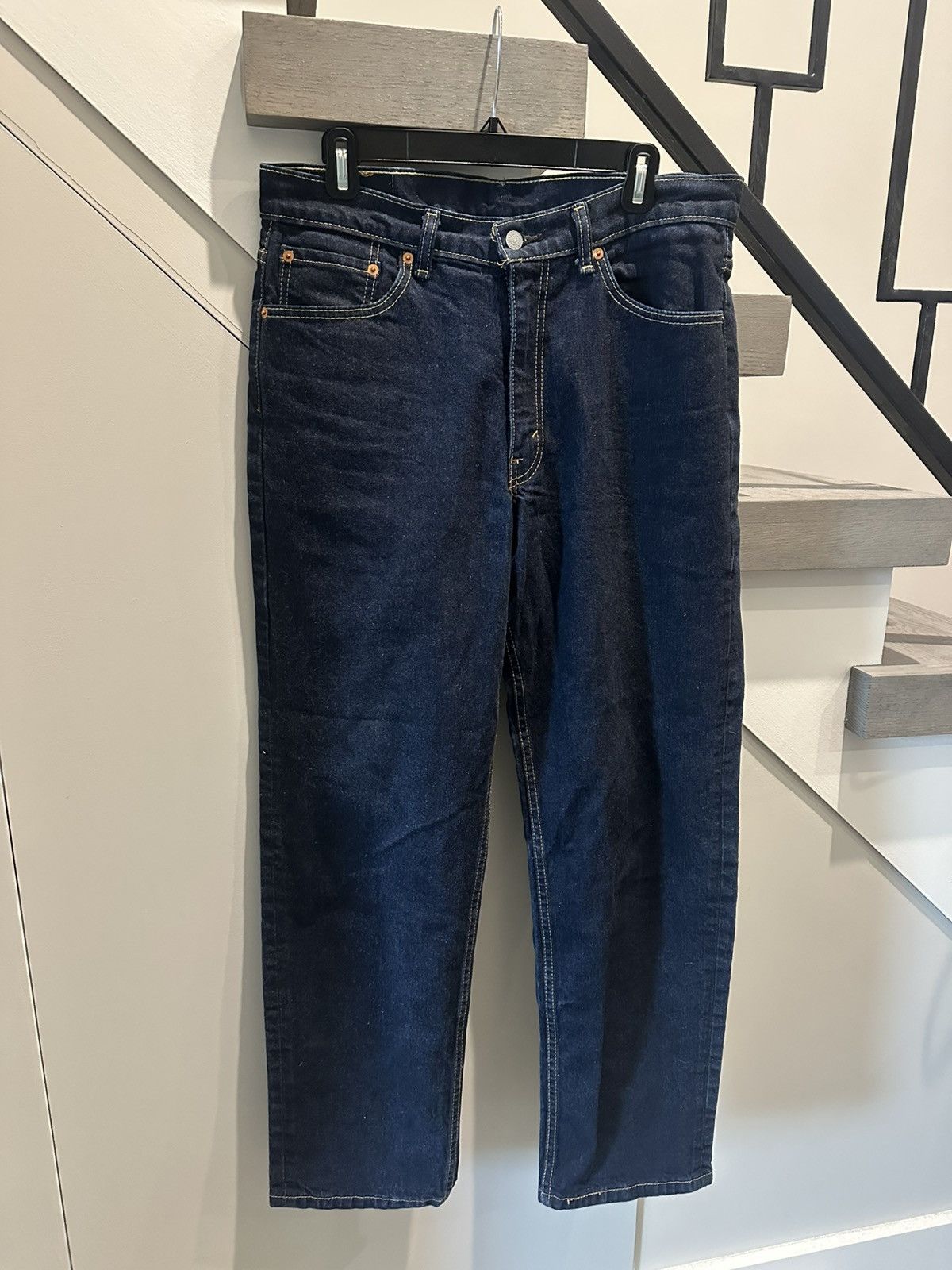 Levi's Levi's 550 Navy Blue Denim Jeans Size 34" Size US 34 / EU 50 - 1 Thumbnail