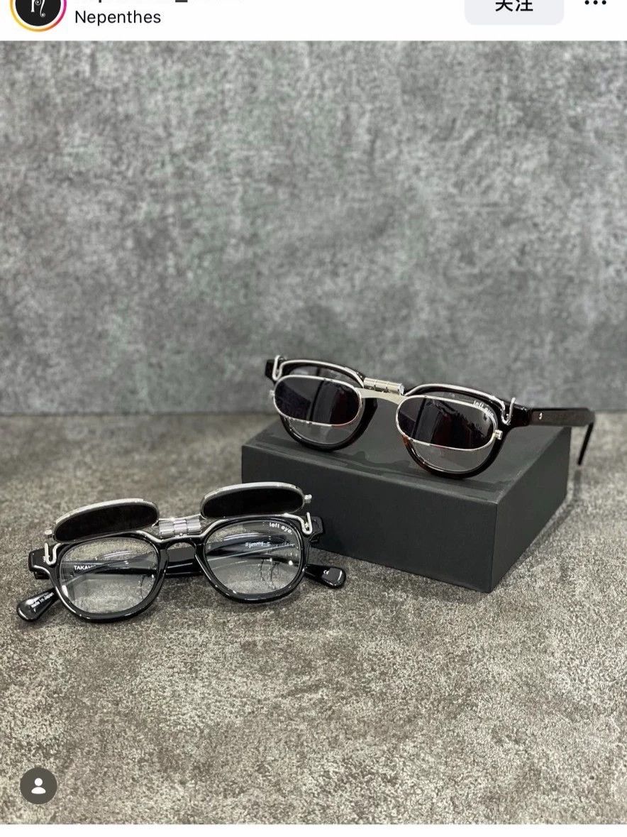 Takahiromiyashita The Soloist. Takahiromiyashitani The Soloist Double-Layer Clip-On Glasses Size ONE SIZE - 4 Thumbnail