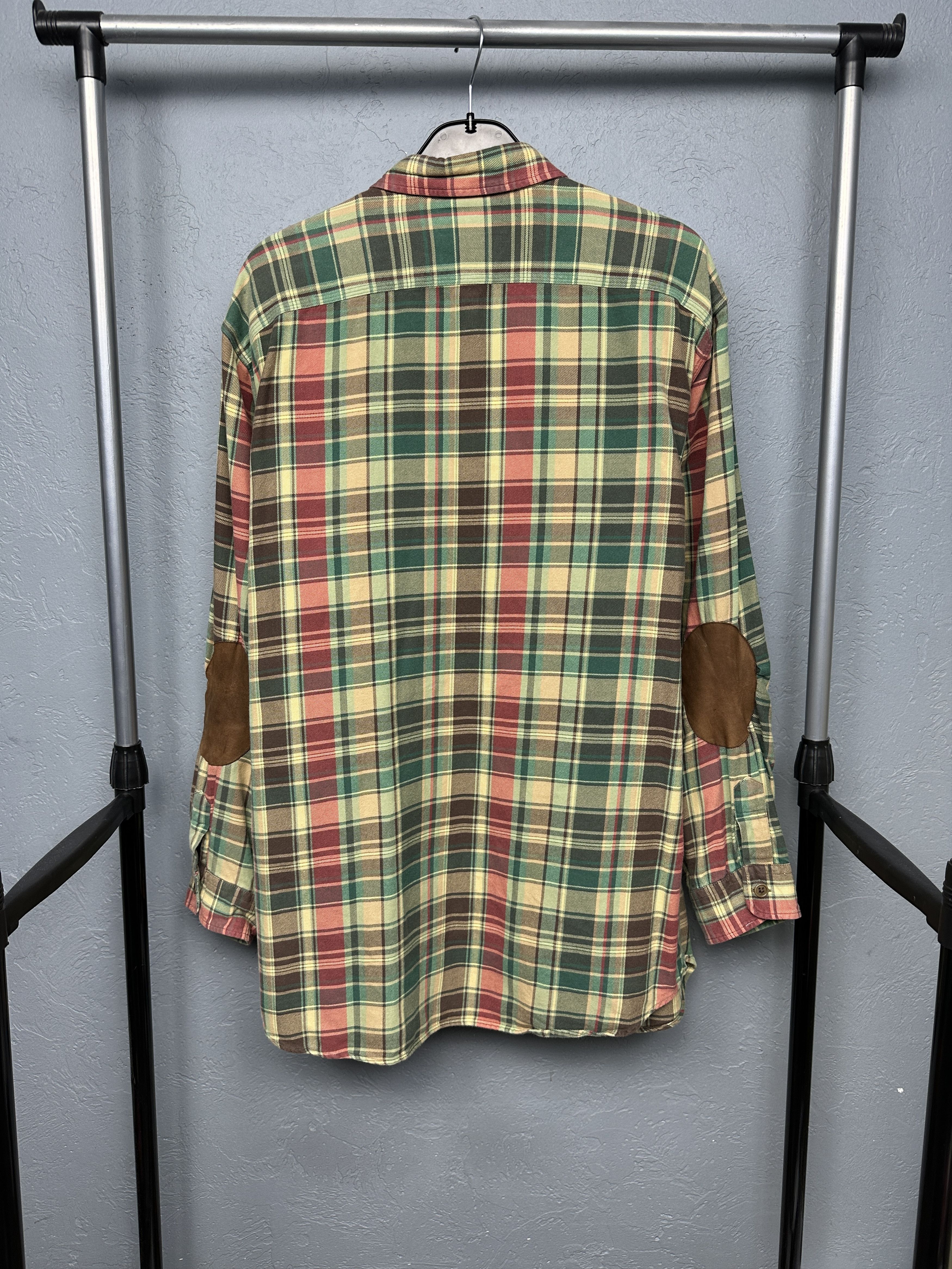 Polo Ralph Lauren Polo Ralph Lauren Vintage Mens Flannel Plaid Shirt Size US L / EU 52-54 / 3 - 6 Thumbnail