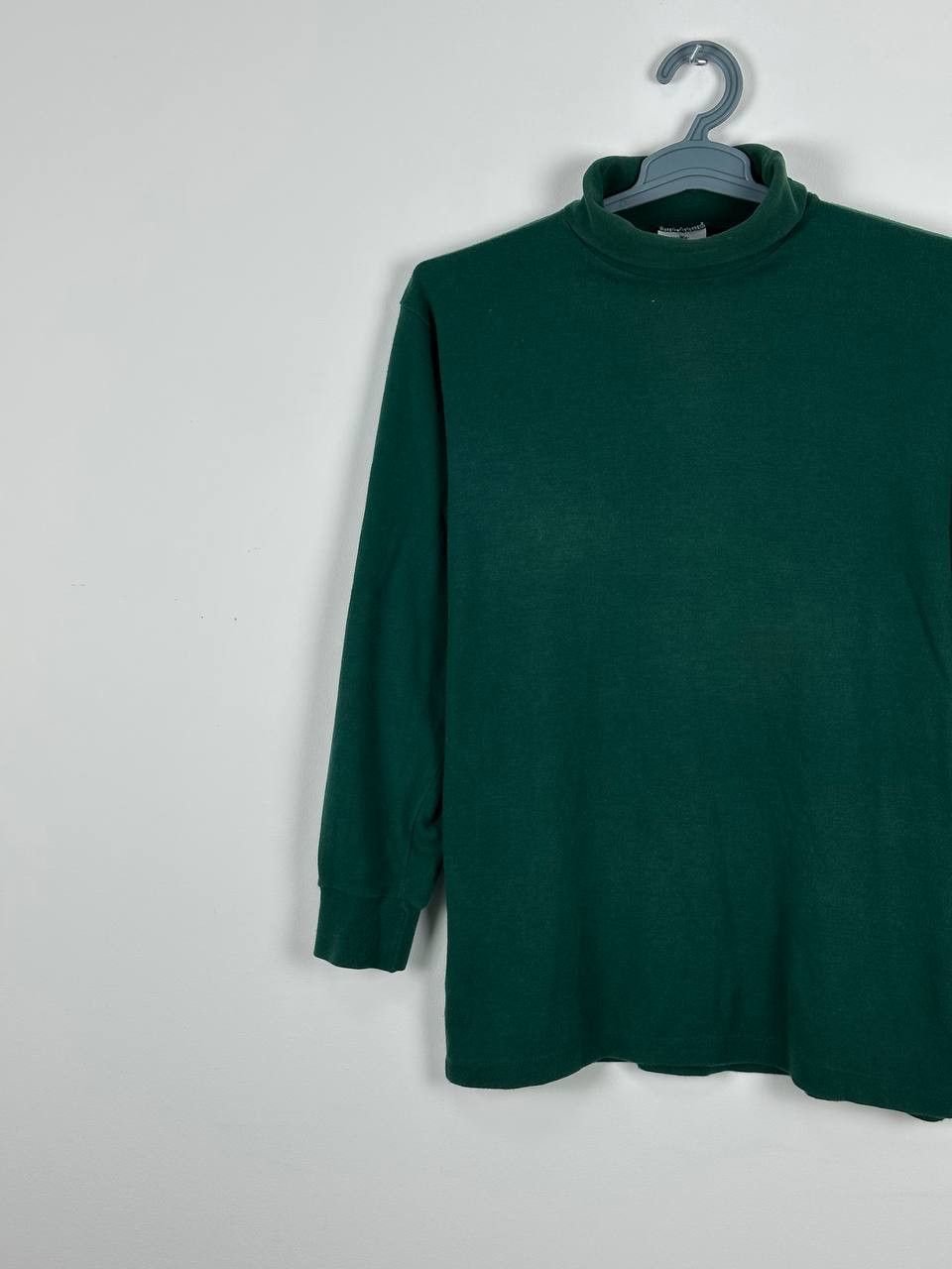 Sunspel × Vintage Vintage Sunspel Green Cotton Turtleneck Size L Size US L / EU 52-54 / 3 - 2 Thumbnail