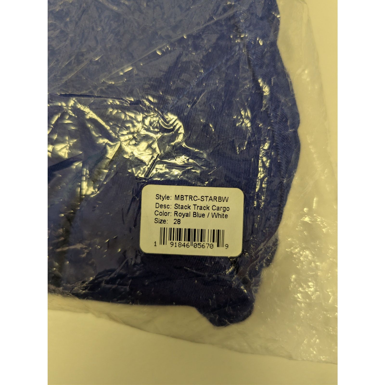 Amiri o1rshd1 Stack Track Cargo Trousers Pants Royal Blue / White Size US 28 / EU 44 - 22 Thumbnail