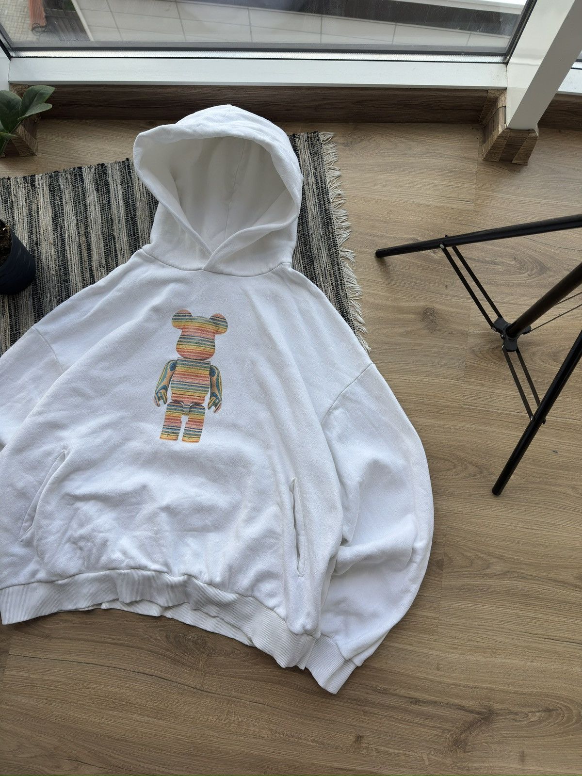 Pangaia Pangaia Haroshi Be@rbrick Big Logo RARE oversized Hoodie Size US XXL / EU 58 / 5 - 2 Thumbnail