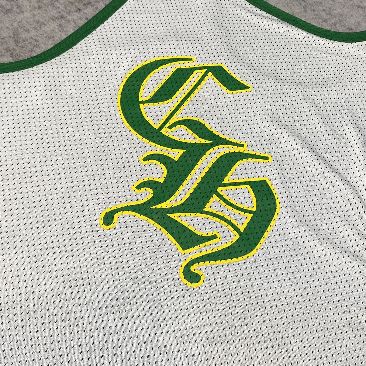 Chrome Hearts CHROME HEARTS Mesh Reversible Basketball Jersey GREEN/WHITE Size US L / EU 52-54 / 3 - 12 Thumbnail