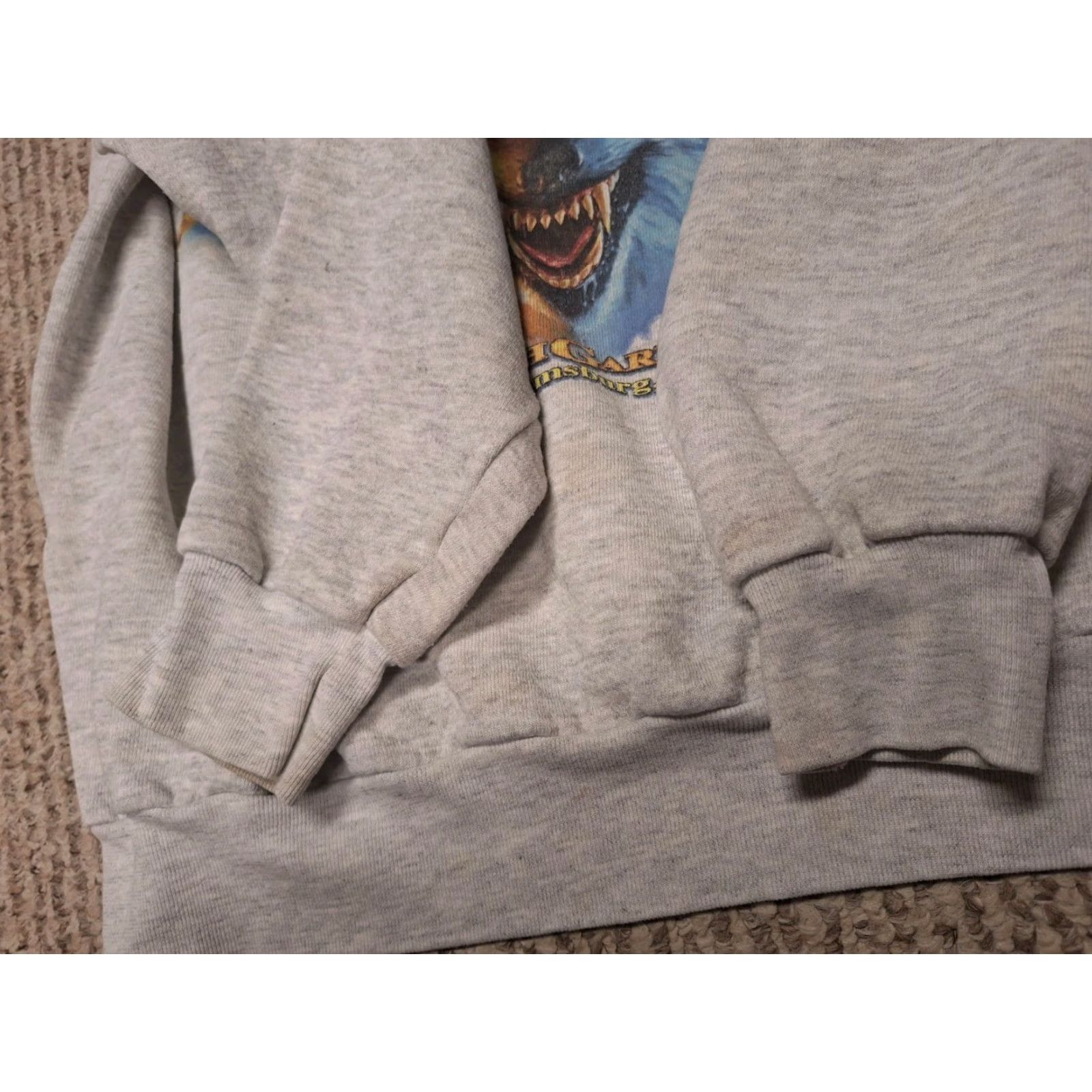 Vintage Vintage Busch Gardens VA Animal Nature Wolf Horse Art Retro L Sweatshirt Size US L / EU 52-54 / 3 - 4 Thumbnail