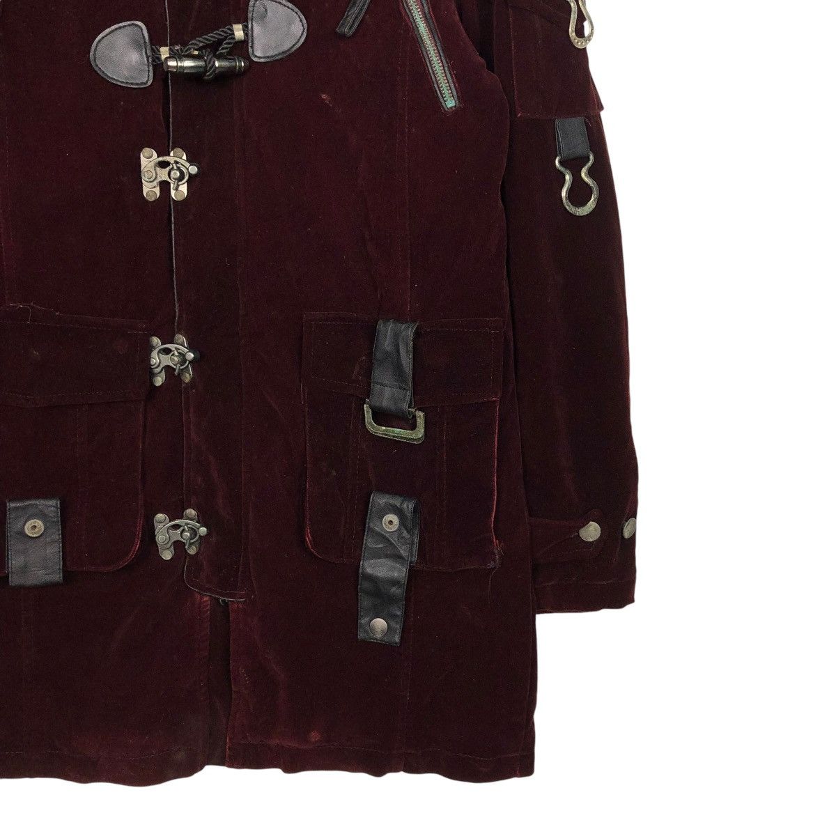 Japanese Brand 🔥VINTAGE BIKER JACKET VELVET AUTHENTIC MINK FUR HOODIE Size US M / EU 48-50 / 2 - 7 Thumbnail