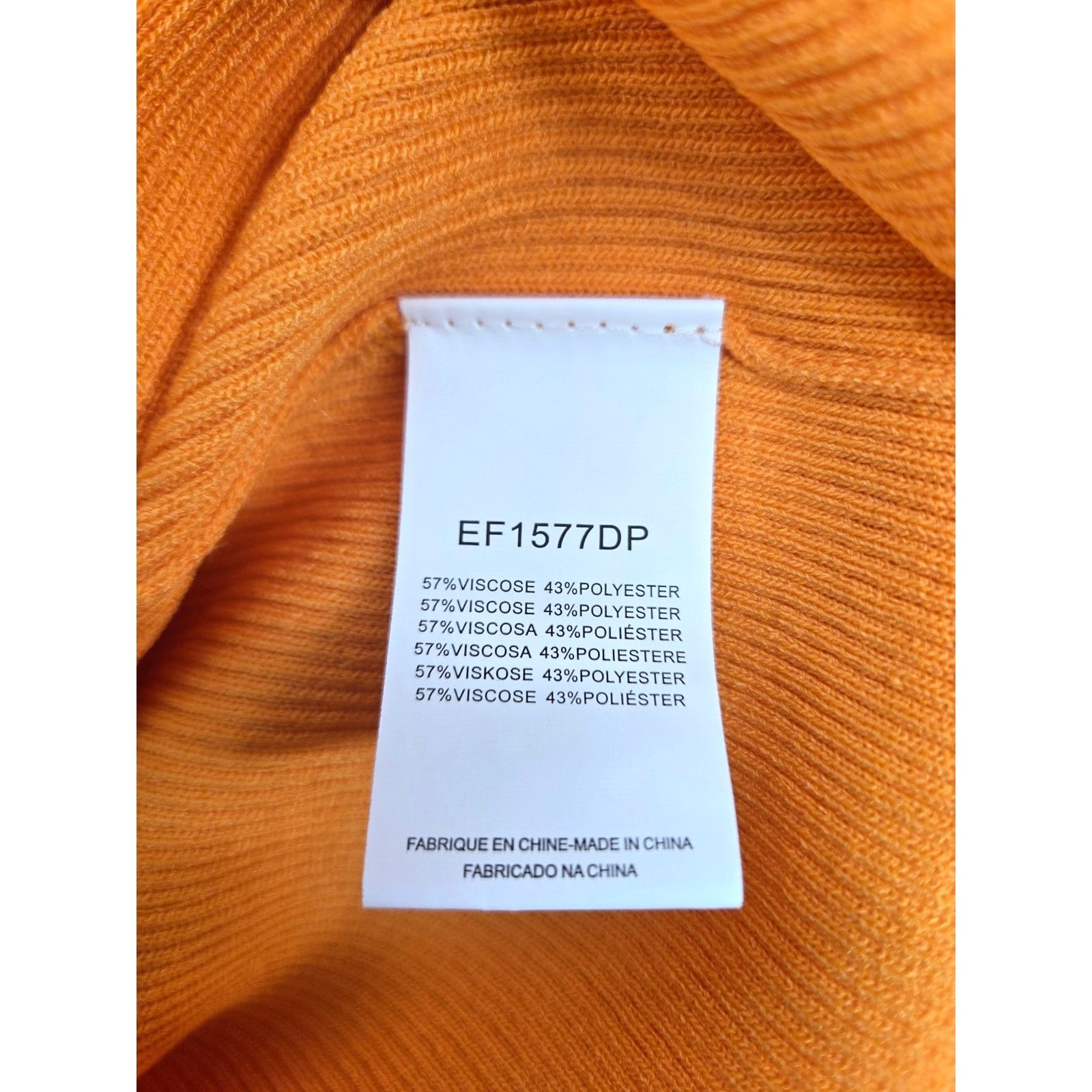 Other NEW Molly Bracken Ribbed Tank Top w/Ruffles in Orange Large Size L / US 10 / IT 46 - 11 Thumbnail