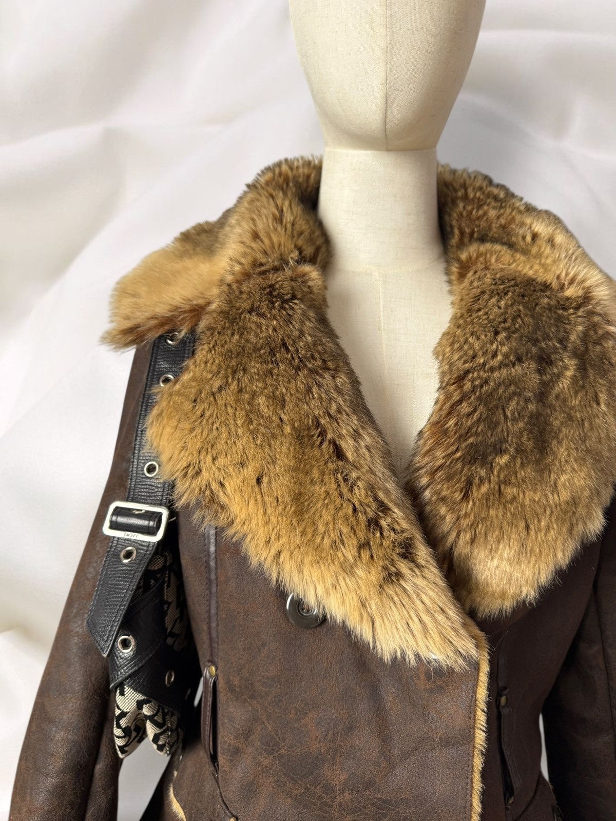 Japanese Brand Orsay Y2K Boho Vintage Faux Fur Sheepskin Style Coat Jacket Size M / US 6-8 / IT 42-44 - 4 Thumbnail