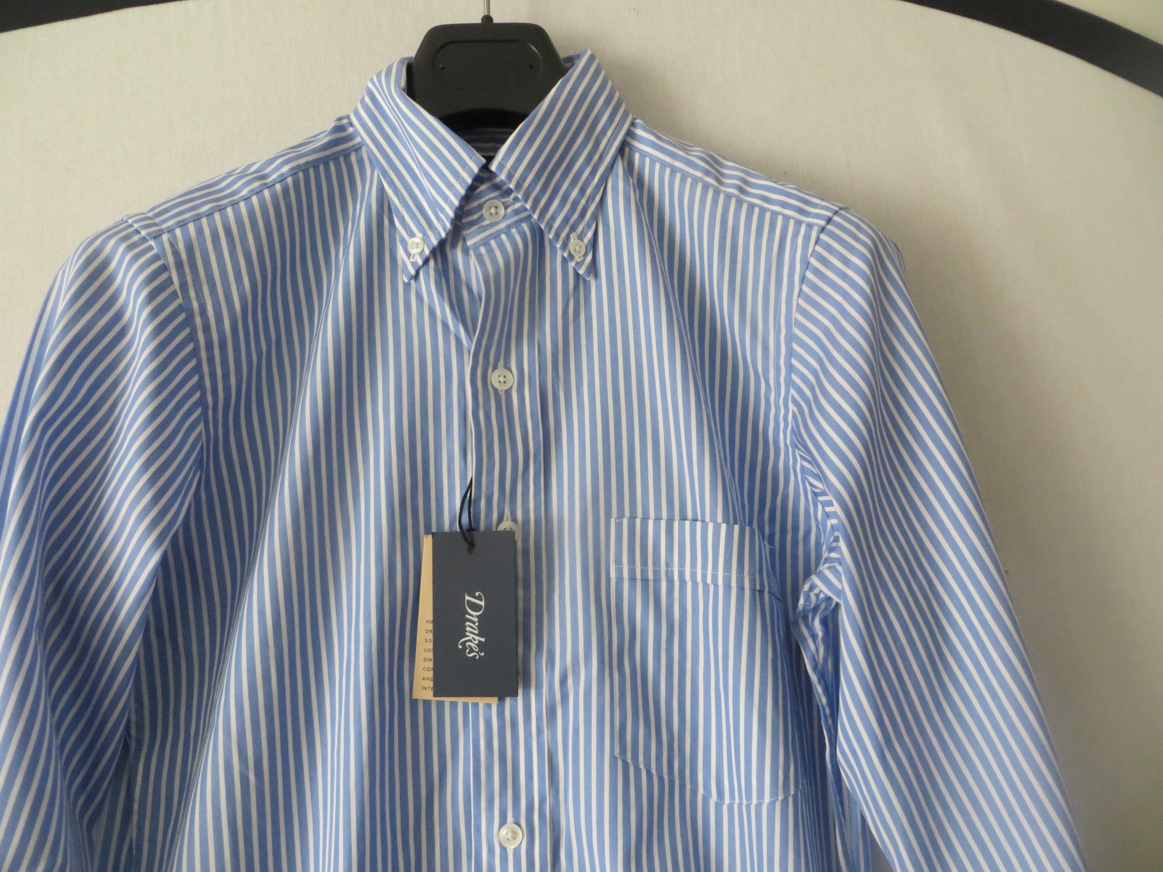 Drake's BUTTON DOWN COLLAR STRIPPED SHIRT SIZE14.5 Size US S / EU 44-46 / 1 - 2 Thumbnail