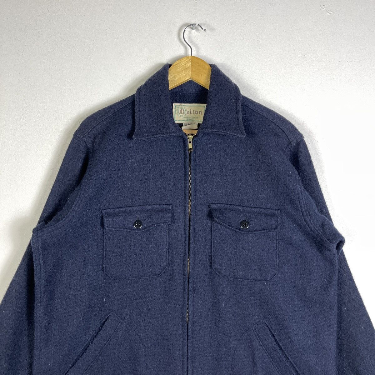 Vintage Vintage Melton Wool Flannel Jacket Size US M / EU 48-50 / 2 - 4 Thumbnail