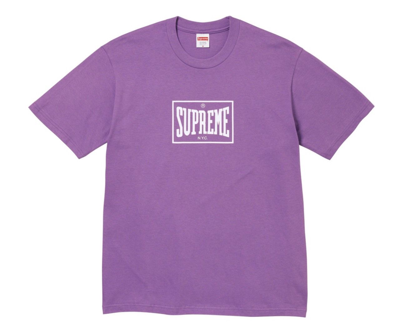 image of Supreme Warm Up Tee in Purple, Men's (Size XL)