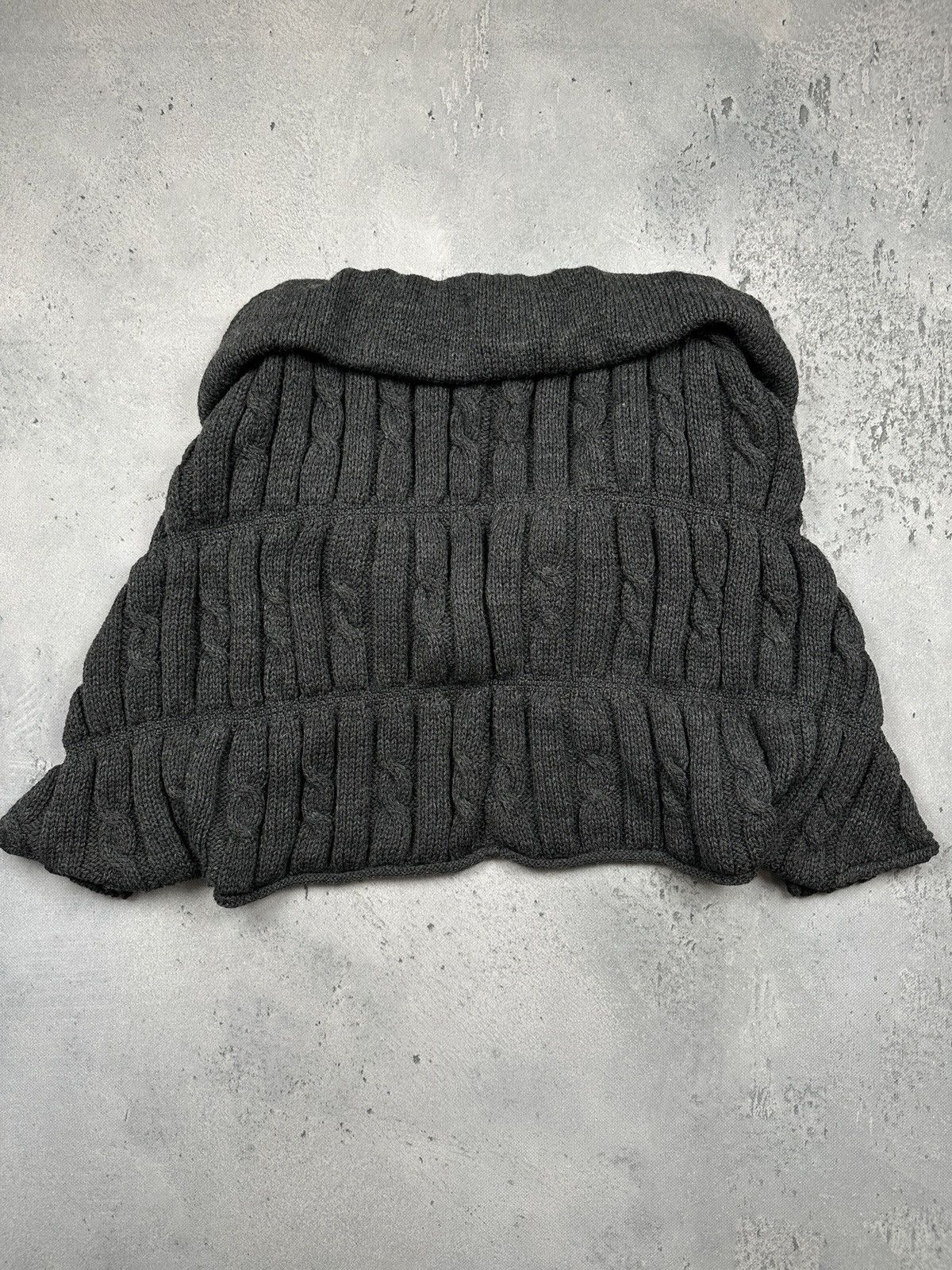 Aran Crafts Aran Crafts Ireland Chunky Knit Cardigan Bolero Merino Wool Size ONE SIZE - 7 Thumbnail