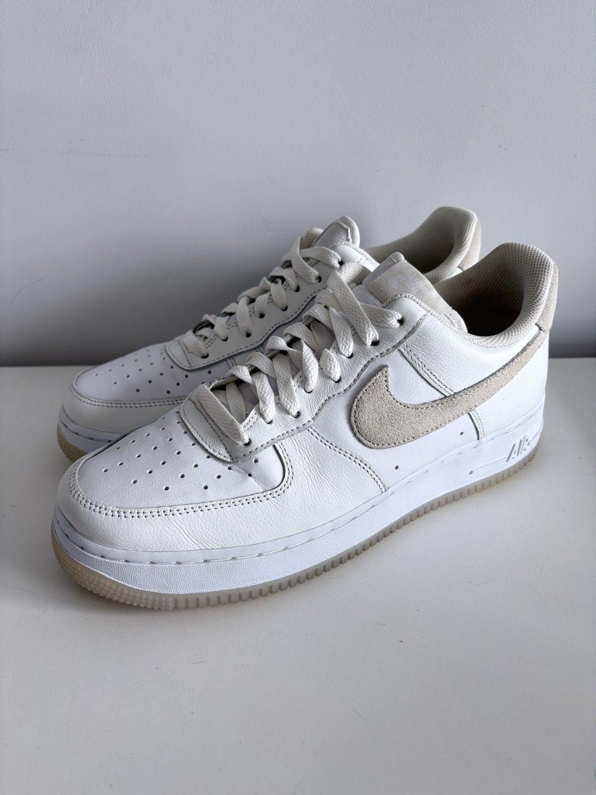 Nike Nike Air Force 1 Low leather suede Swoosh men's size 42.5 Size US 9.5 / EU 42-43 - 1 Thumbnail
