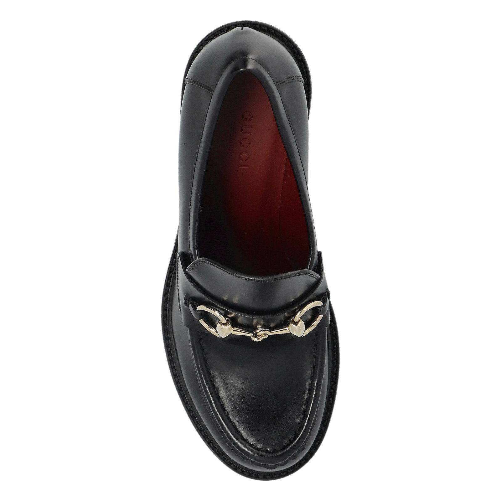 GUCCI Horsebit Black Platform Loafers New & Authentic (Women