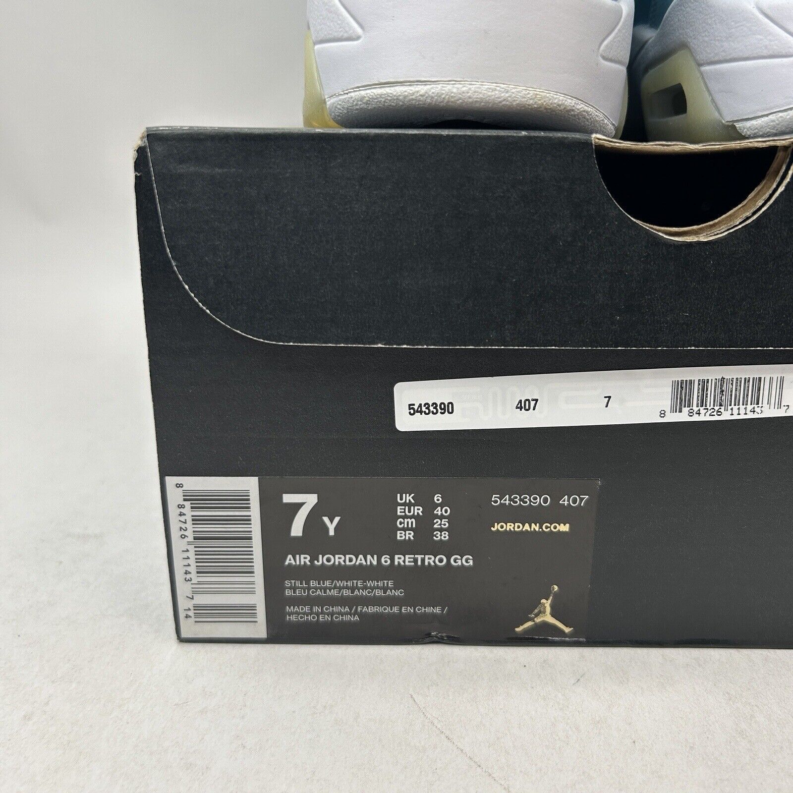 Nike Nike Air Jordan Retro 6 GS “Pantone/Still Blue” 2024 Size US 8.5 / IT 38.5 - 5 Thumbnail