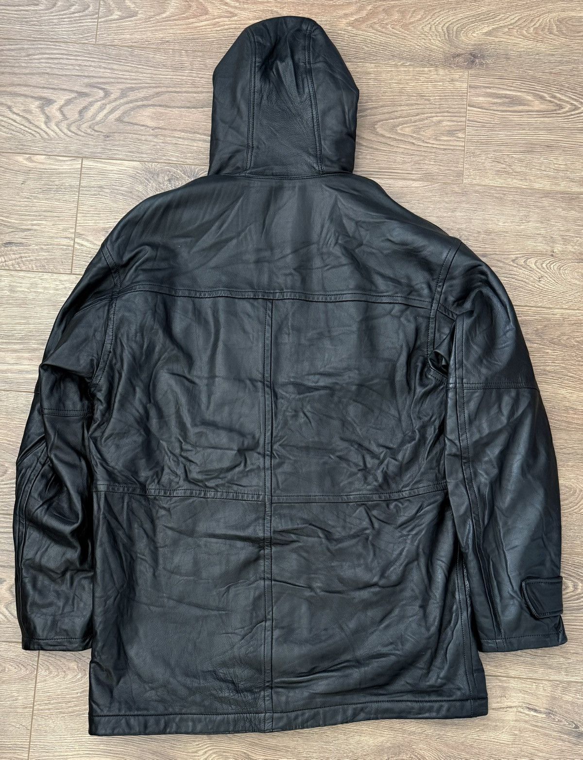 Versace Jeans Couture Vintage Versace Leather Jacket Black Size US L / EU 52-54 / 3 - 3 Thumbnail