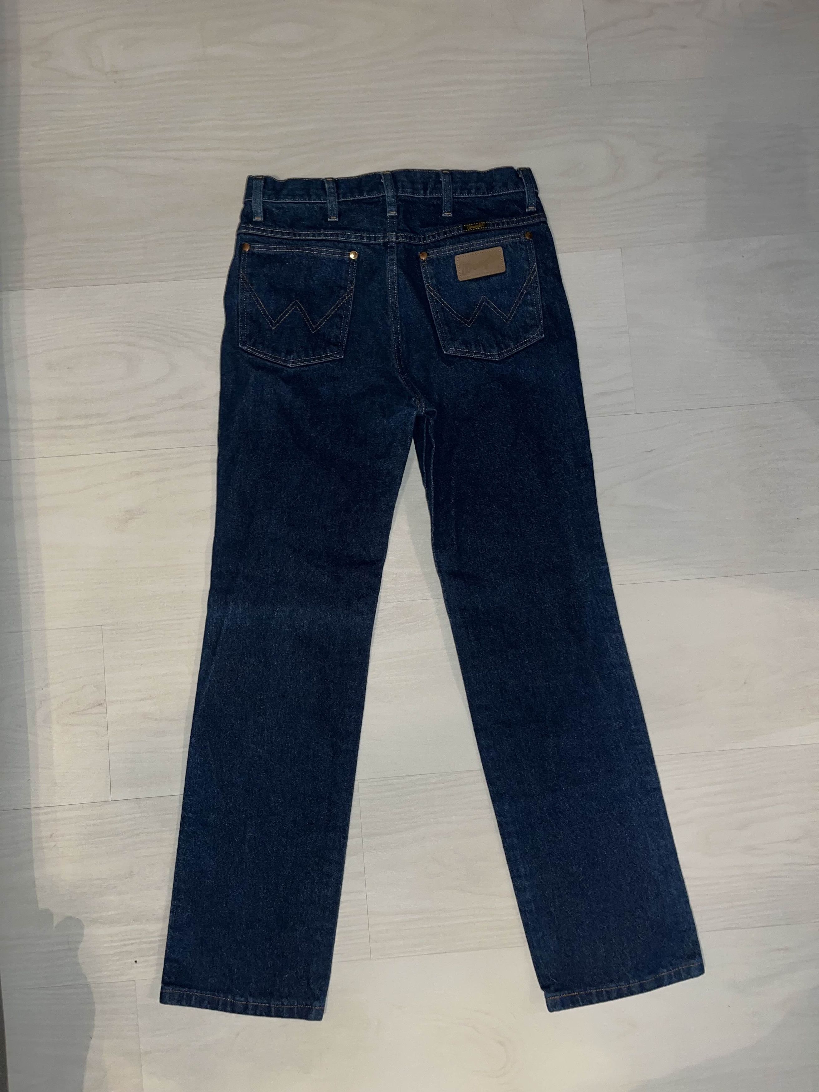 Vintage × Wrangler Wrangler Dark Wash Denim Jeans Size US 31 - 2 Thumbnail