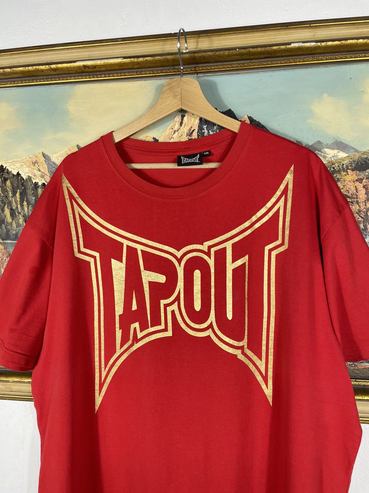 Affliction × Tapout × Vintage CRAZY VINTAGE Y2K TAPOUT AFFLICTION GRUNGE RED T-SHIRT Size US XXL / EU 58 / 5 - 4 Thumbnail