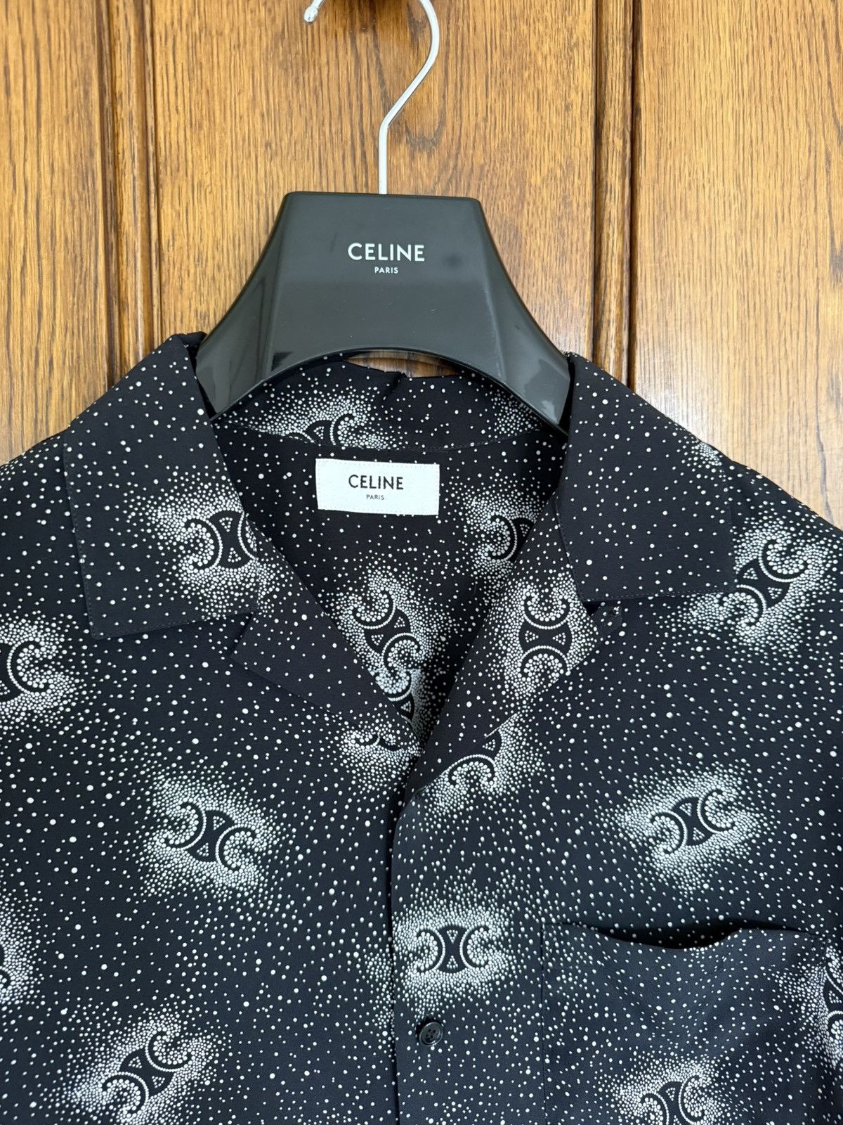 Celine $1.45k SS25 Celine 💯% silk Hawaiian shirt Hedi 39 sample Size US M / EU 48-50 / 2 - 13 Thumbnail