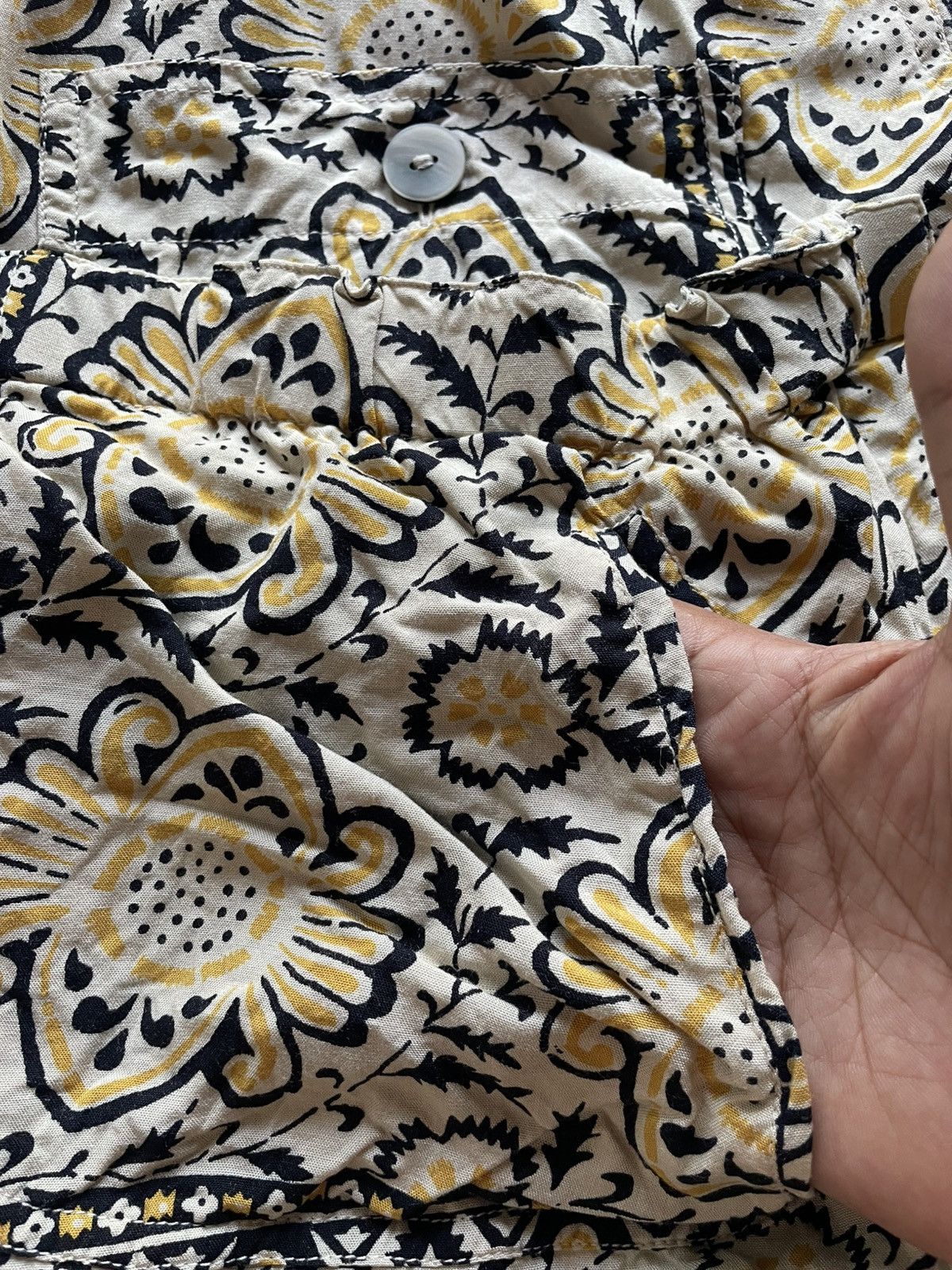 Japanese Brand Vintage BaikBaik Japanese Brand Floral Utility Rayon Jacket Size US L / EU 52-54 / 3 - 6 Thumbnail
