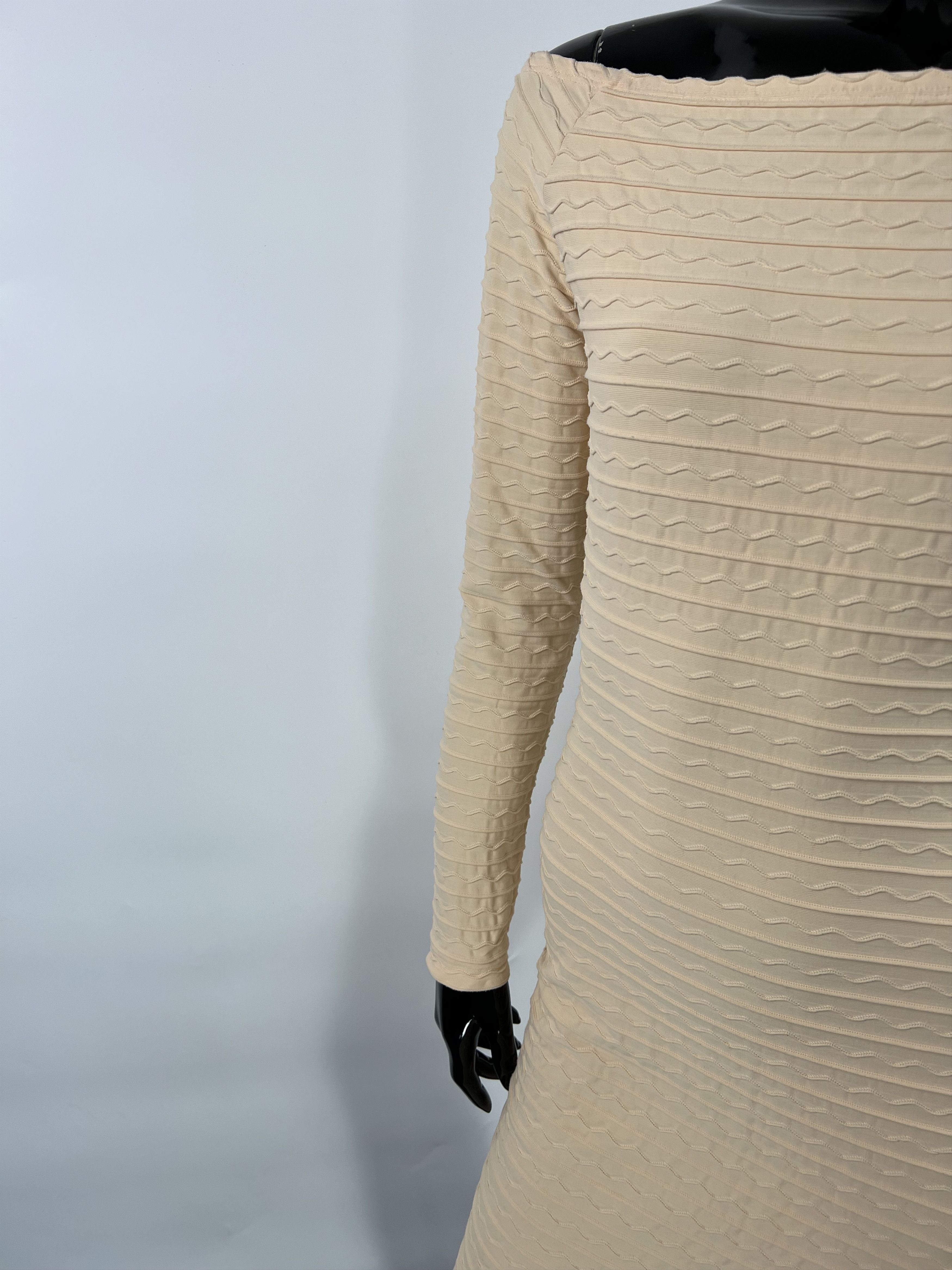 Versace × Versus Versace Versus Gianni Versace Vtg Textured Long Sleeve Short Dress Size M / US 6-8 / IT 42-44 - 6 Thumbnail