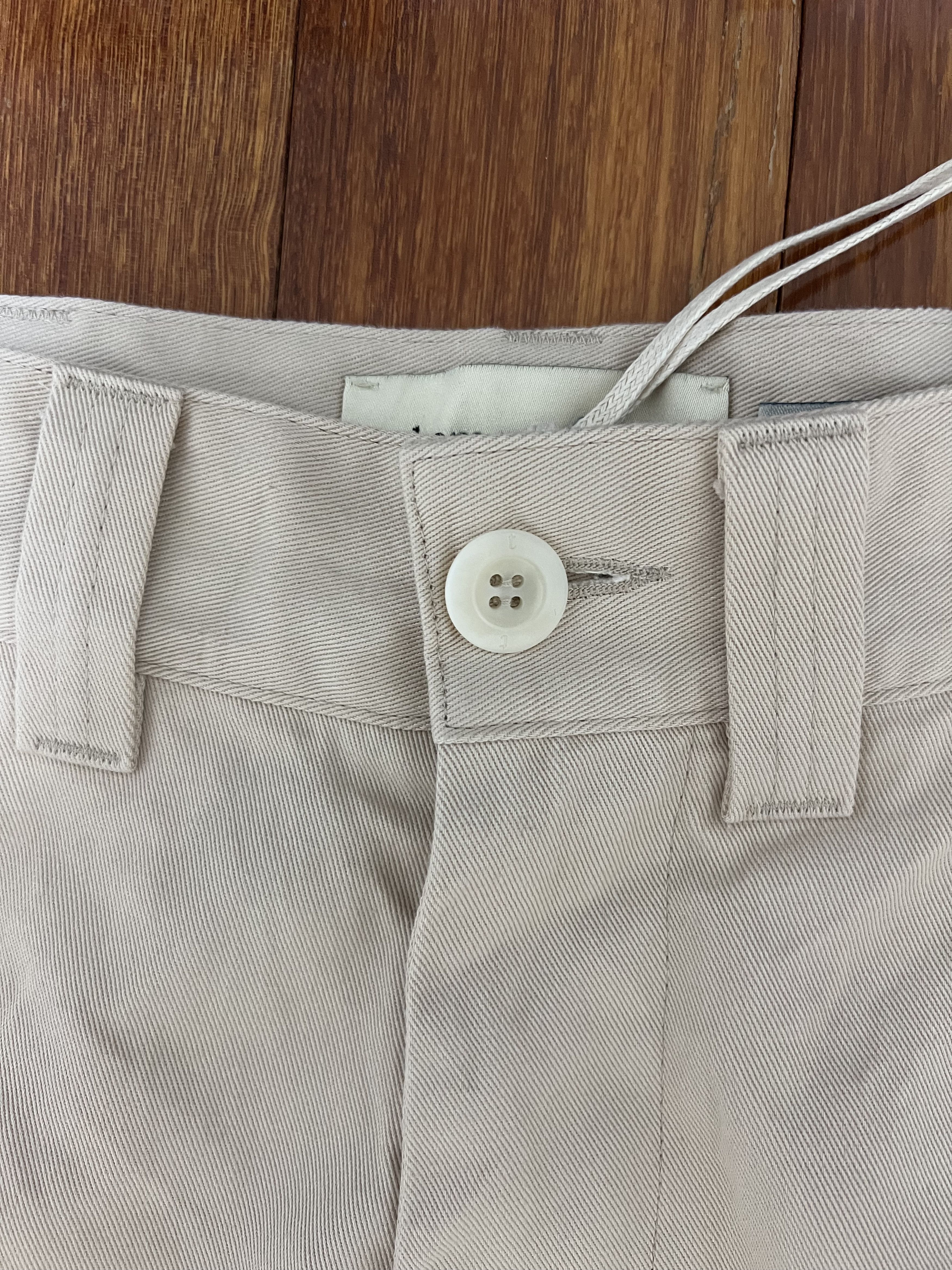 Other 💚 Thom Morison Wide Classic Pant Ecru Small NEW Size US 32 / EU 48 - 5 Thumbnail