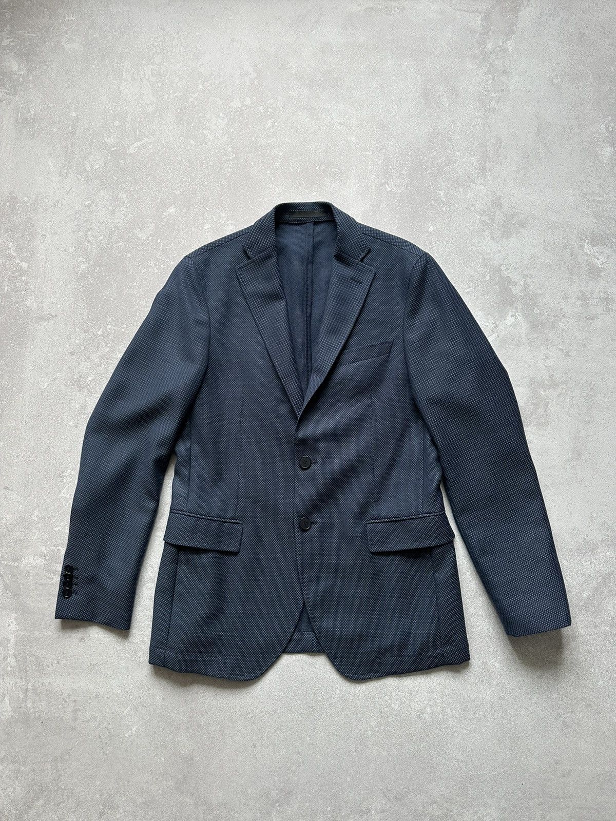 Boggi Blazer BOGGI Milano Wool size 48 blue Size 48R - 1 Thumbnail
