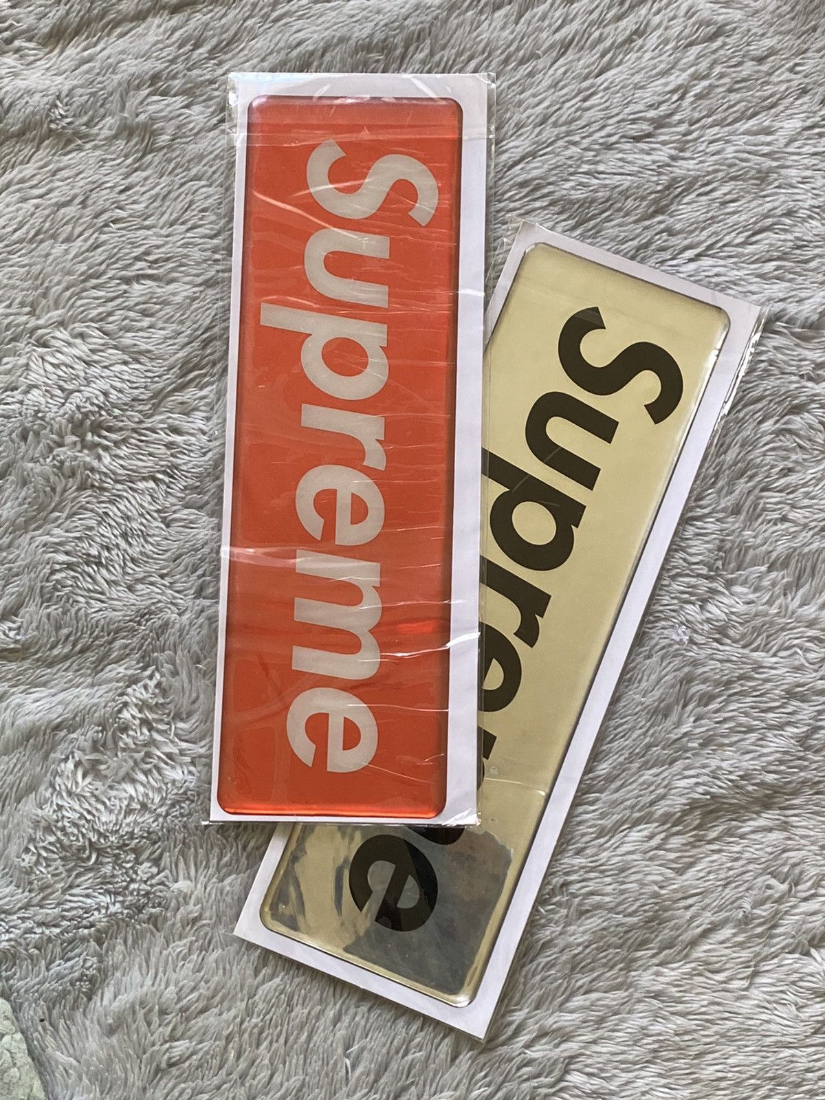 Supreme Supreme box logo sticker set of 2 plastic authentic Size ONE SIZE - 7 Thumbnail
