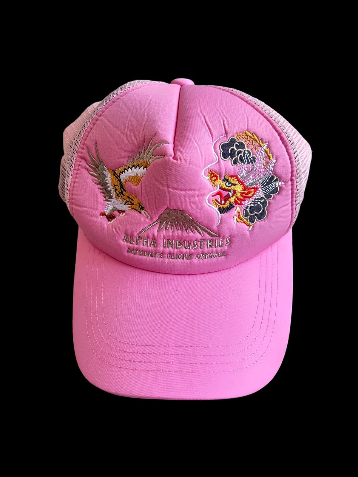 Alpha Industries Alpha Industries Eagles & Dragon Embroidery Pinkish Mesh Cap Size ONE SIZE - 1 Thumbnail