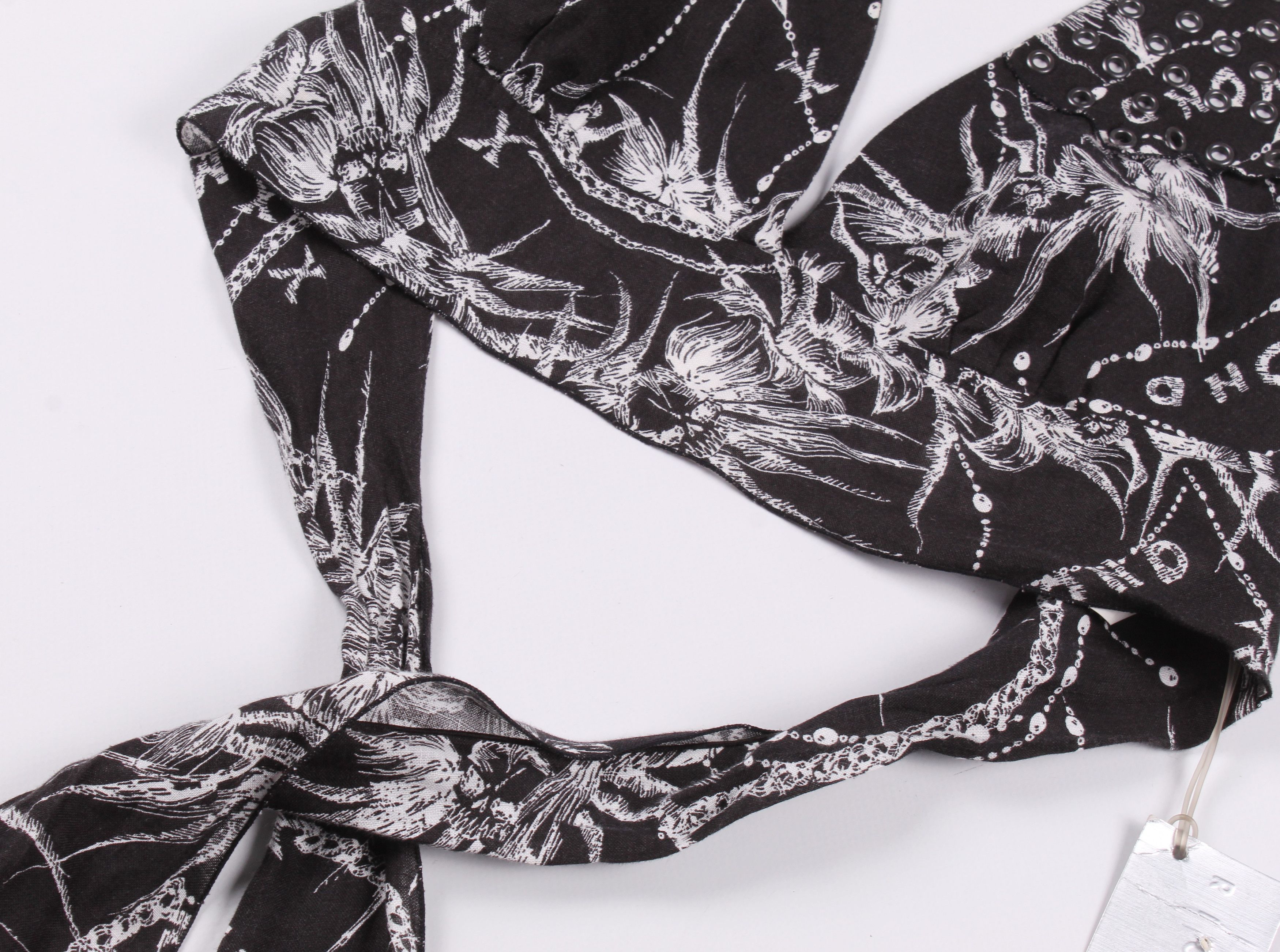 John Richmond Vintage John Richmond Y2K Printed Top With Ties Size M / US 6-8 / IT 42-44 - 5 Thumbnail