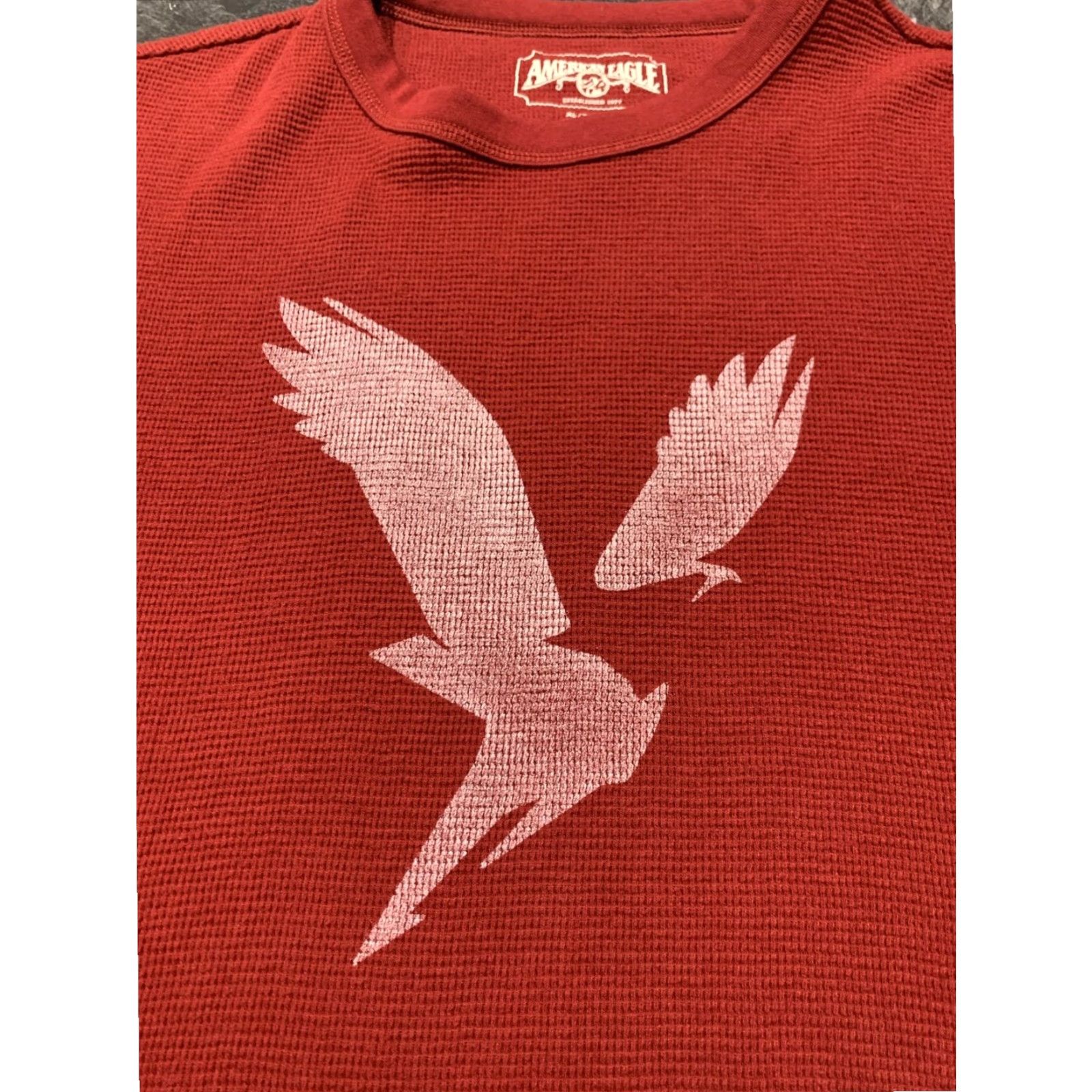 American Eagle Outfitters American Eagle Outfitters Crew Neck Pullover Sweater Adult Extra Large Maroon Long Sleeve 90s Style Mens Size US XL / EU 56 / 4 - 3 Thumbnail