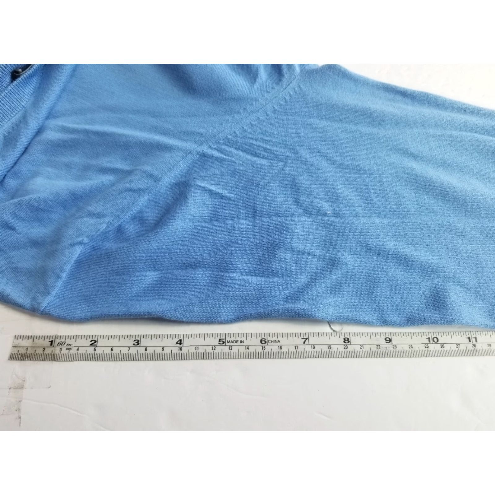 Faconnable Façonnable Sweater Mens XL Blue Long Sleeve Crew Neck Cotton Knit Pullover Casual Workwear Travel Size US XL / EU 56 / 4 - 7 Thumbnail