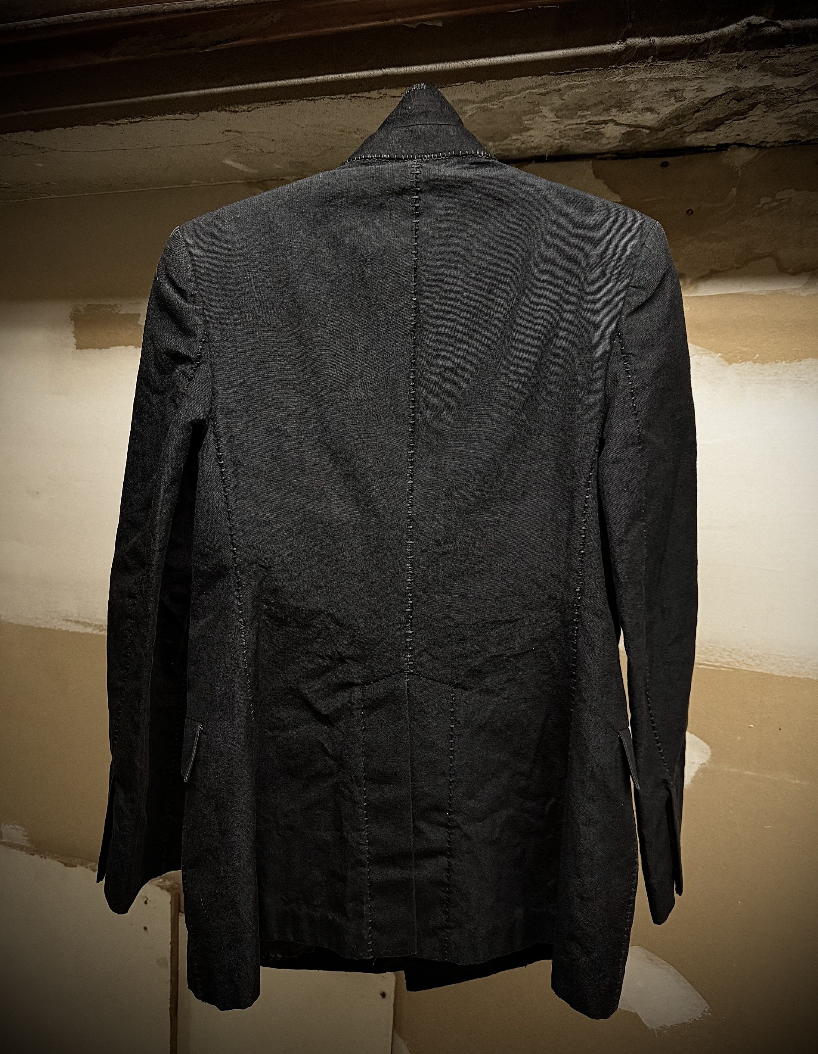 Leopold Bossert Leopold Bossert SS17 Selvedge Overlock Peak Lapel Linen Rami Size US S / EU 44-46 / 1 - 9 Thumbnail