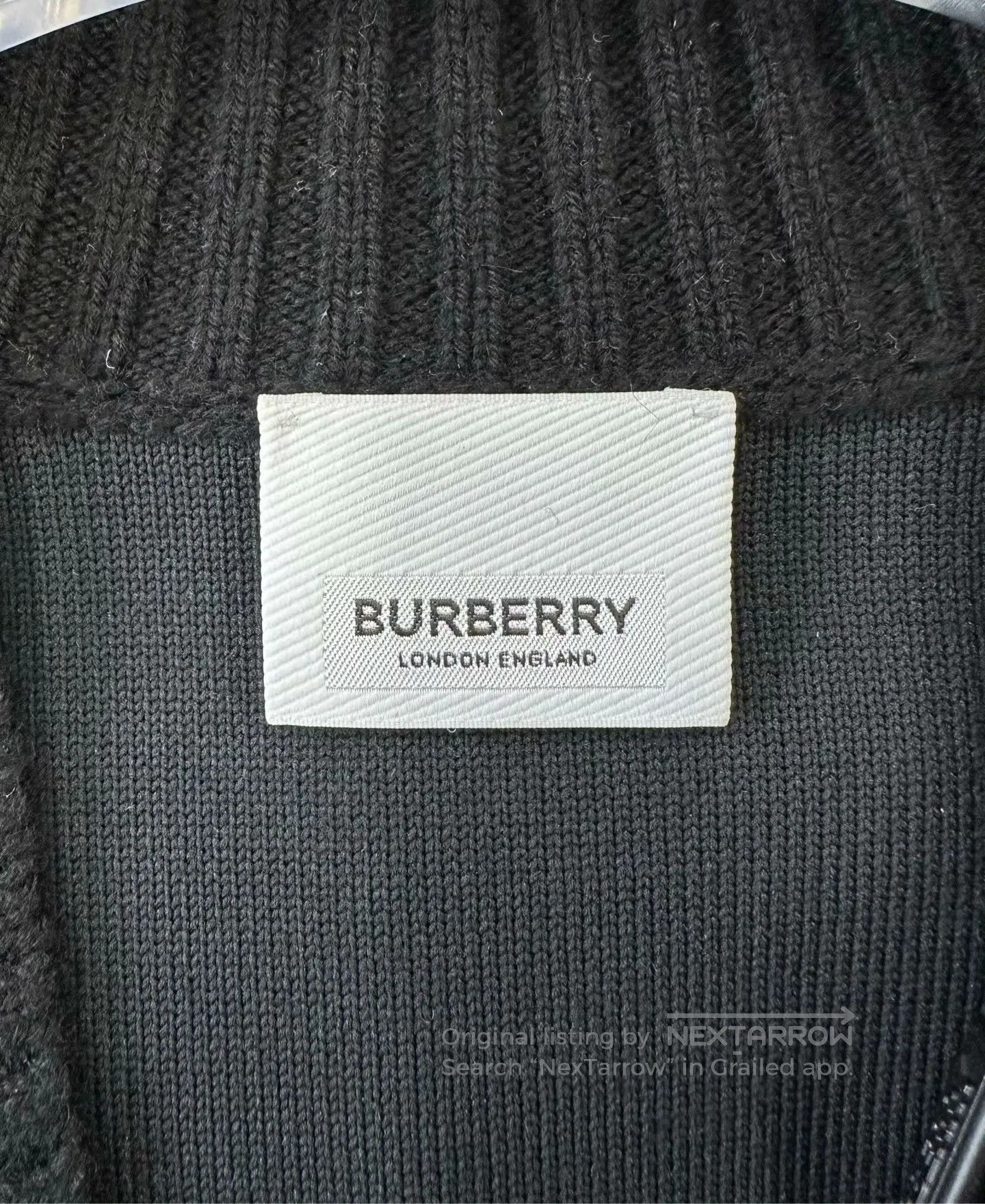 Burberry Burberry Black Deer Printed Logo Knit Wool Cardigan| Size US S / EU 44-46 / 1 - 3 Thumbnail
