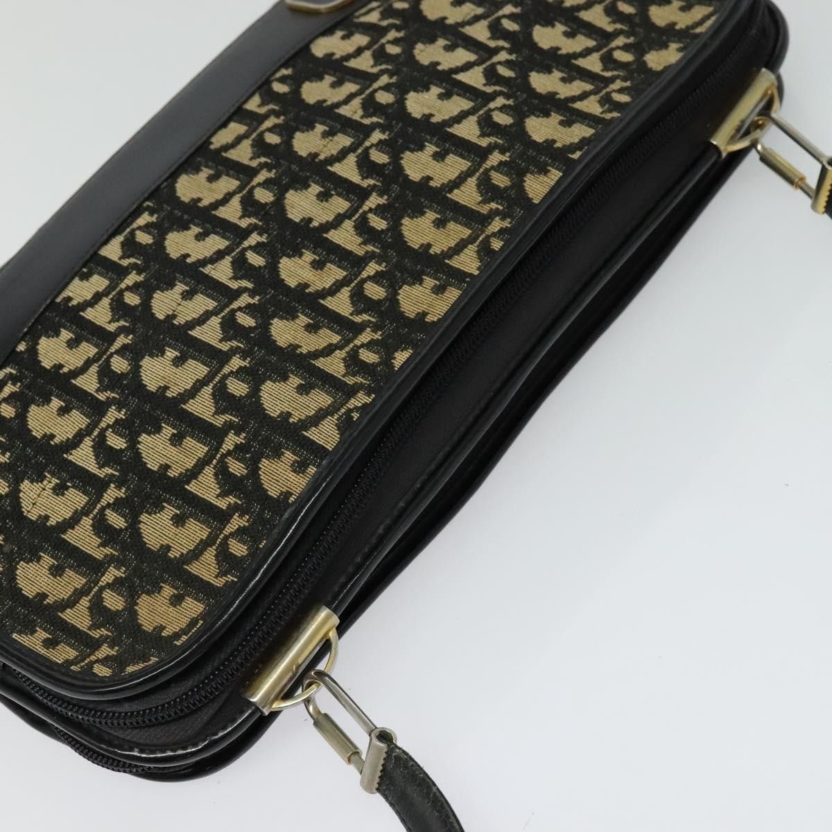 Dior DIOR Trotter Canvas Shoulder Bag Navy Gold Size ONE SIZE - 6 Thumbnail