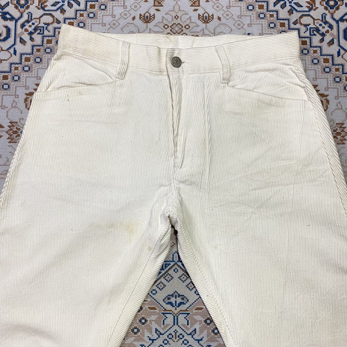 PPFM PPFM Bow Cut White Corduroy Pants Size US 30 / EU 46 - 4 Thumbnail