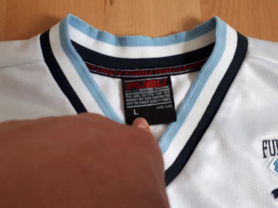Fubu FUBU jersey, vintage HARLEM t-shirt New York, City Series L Size US L / EU 52-54 / 3 - 5 Thumbnail