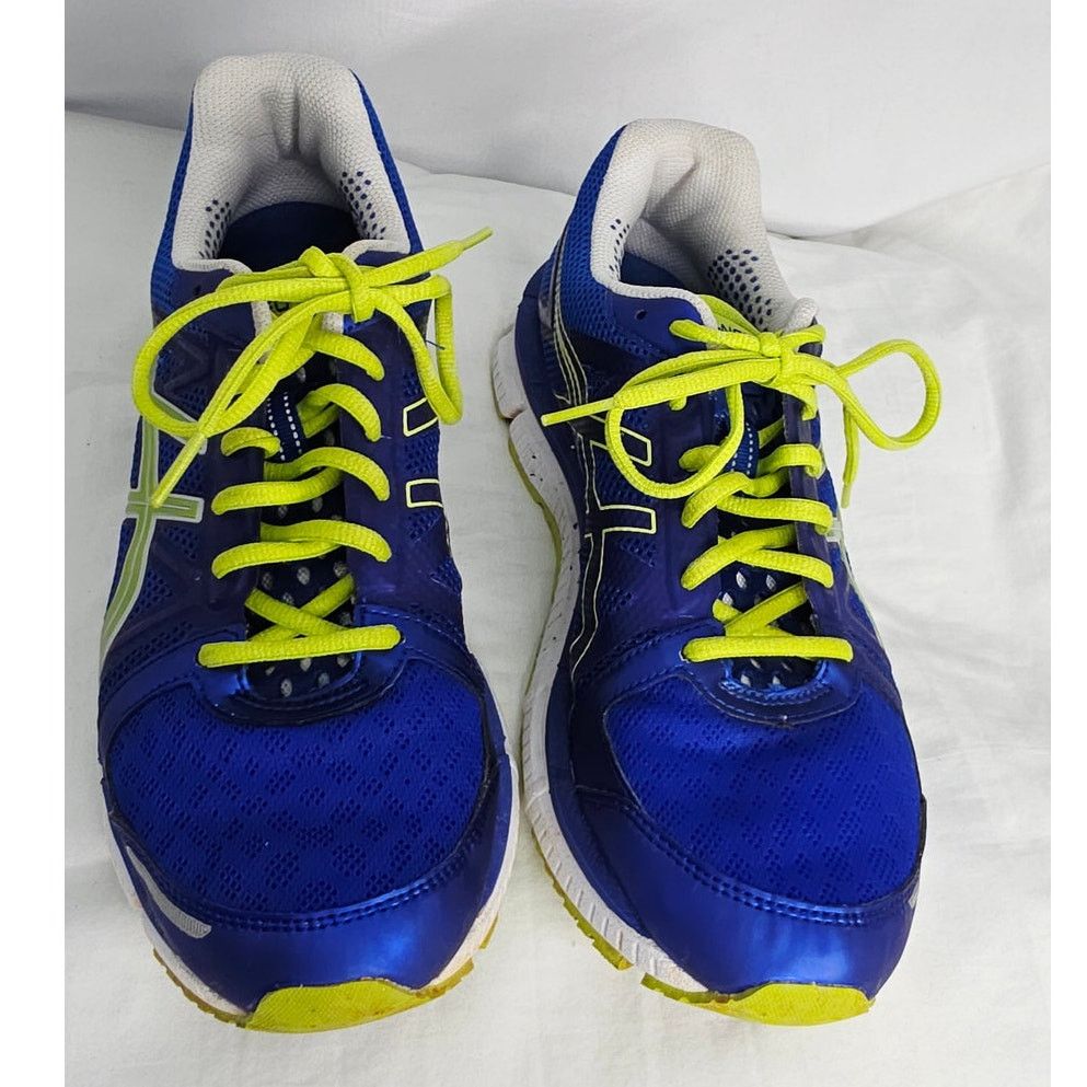Asics Asics Blue Lime Running Shoes Men's Athletic Trainer Sneaker Size US 8.5 / EU 41-42 - 4 Thumbnail