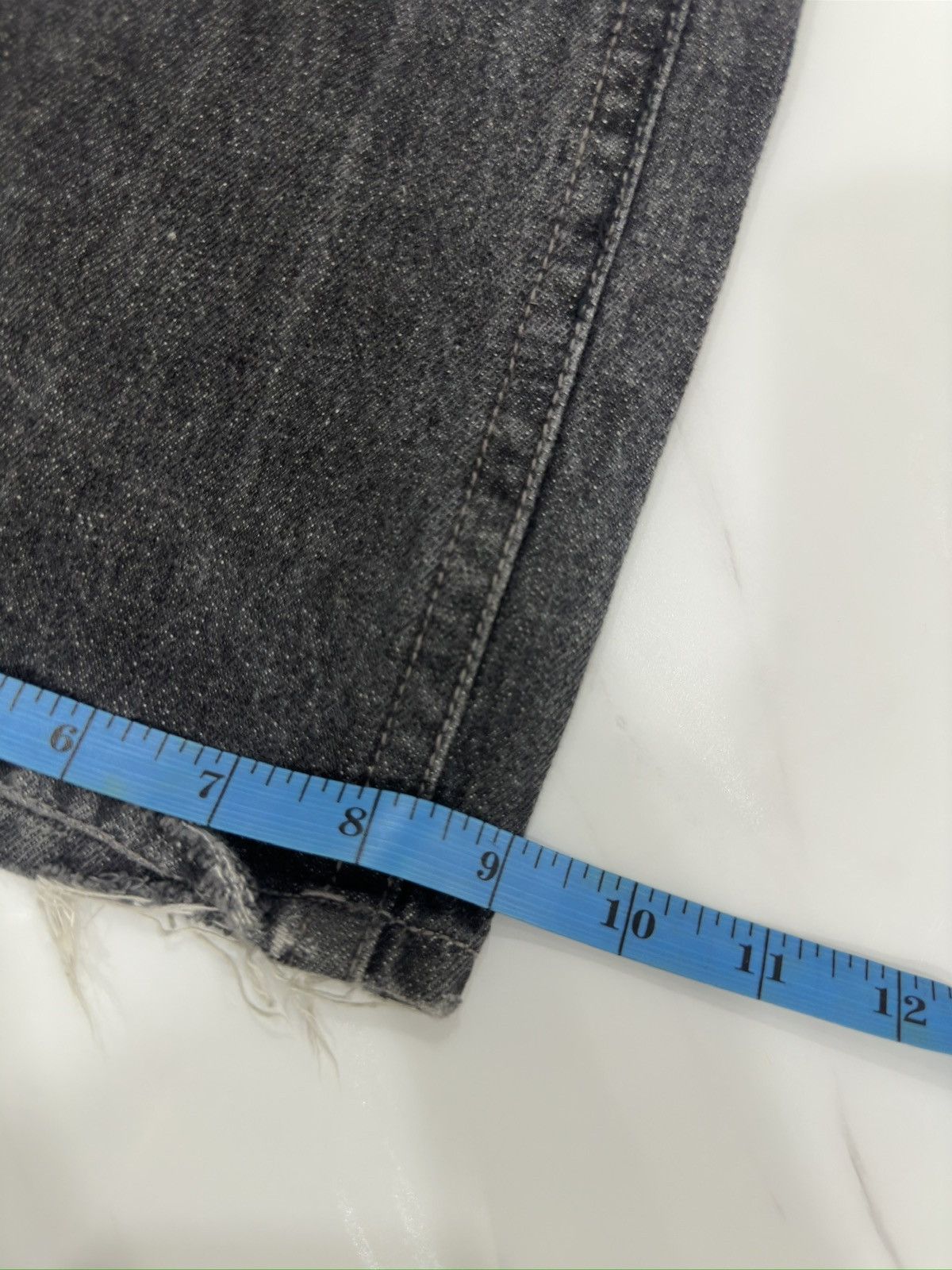 If Six Was Nine × Japanese Brand × Le Grande Bleu (L.G.B.) Zero Sail Distressed Zig Zag Black Wash denim Size US 34 / EU 50 - 24 Thumbnail