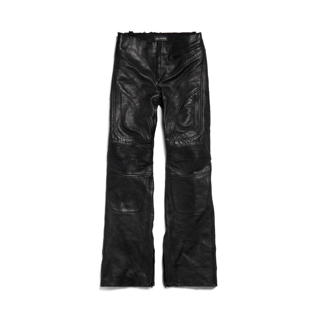 Balenciaga Balenciaga Women's Low Waist Biker Pants in Black Size 26" / US 2 / IT 38 - 1 Thumbnail