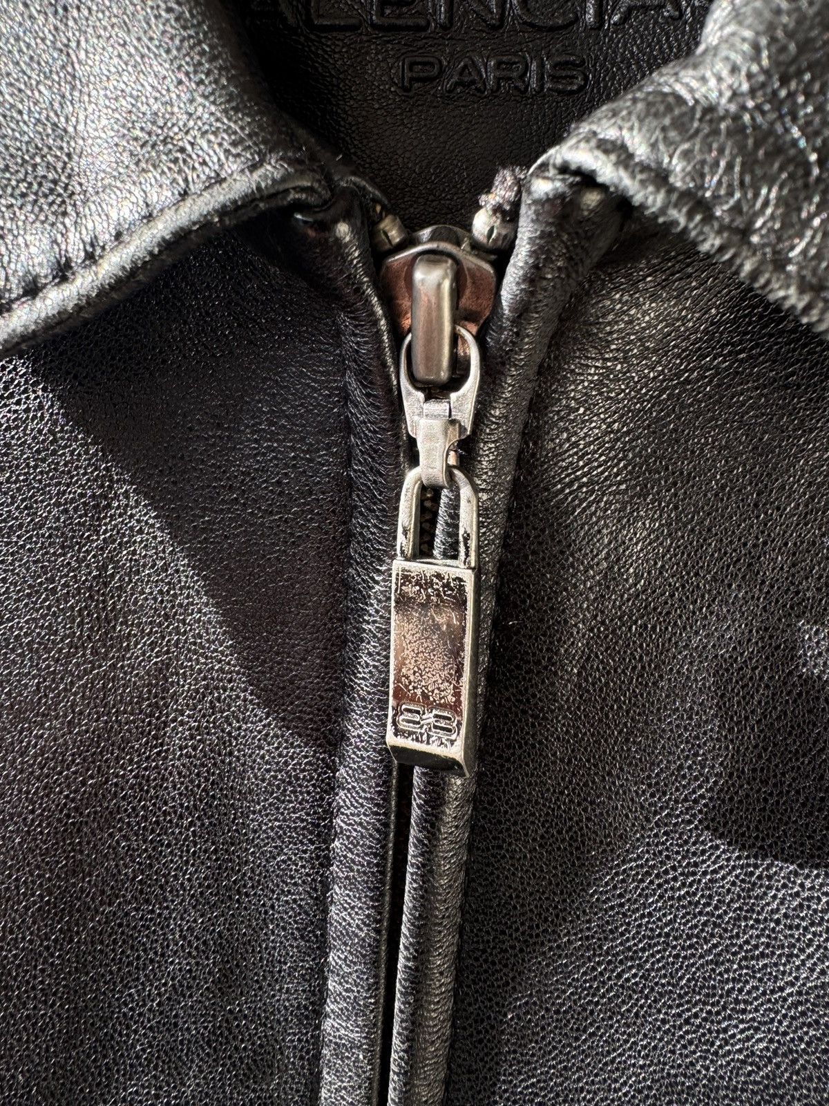 Balenciaga Balenciaga Nicolas Ghesquière Zip-Up Leather Jacket Size US XL / EU 56 / 4 - 6 Thumbnail