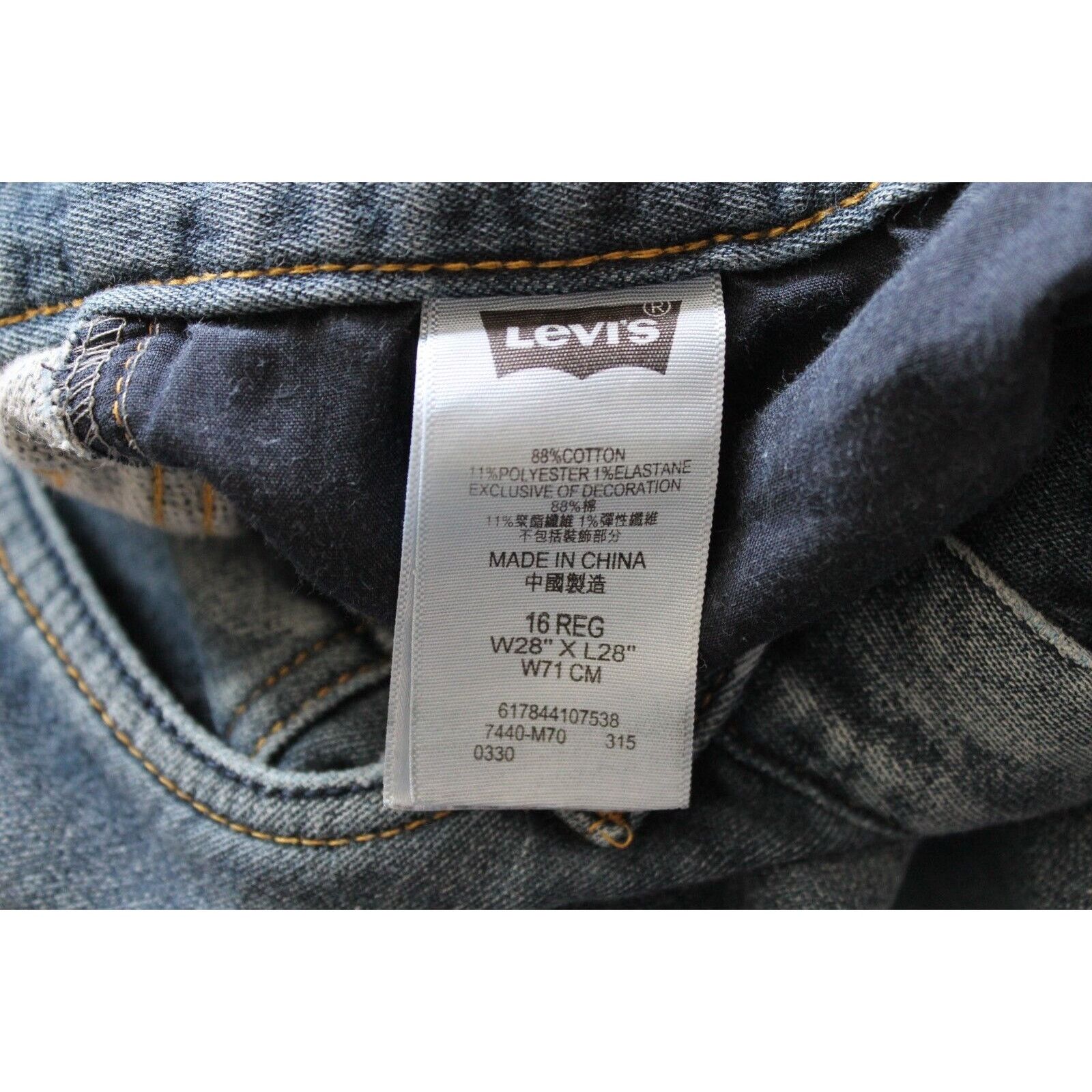 Levi's LEVIS 511 Mens 28x28 -16 reg-Distressed, Super Cool! Size US 28 / EU 44 - 4 Thumbnail