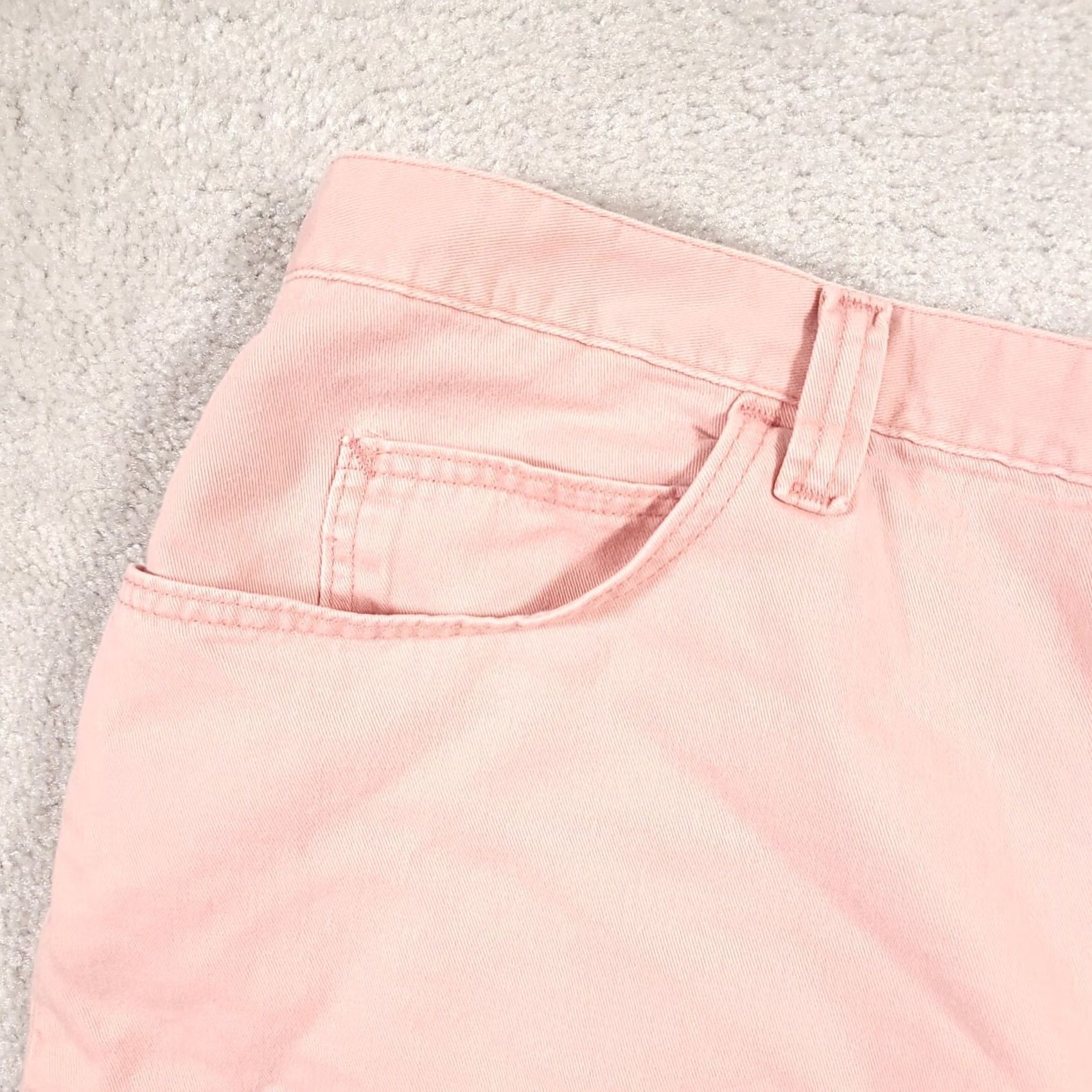 Lee VINTAGE Lee Riders Shorts Women's 22W M Pink Denim High-Rise Mom Denim Groovy 90s Boyfriend Style Womens Size 40" / US 18 - 4 Thumbnail