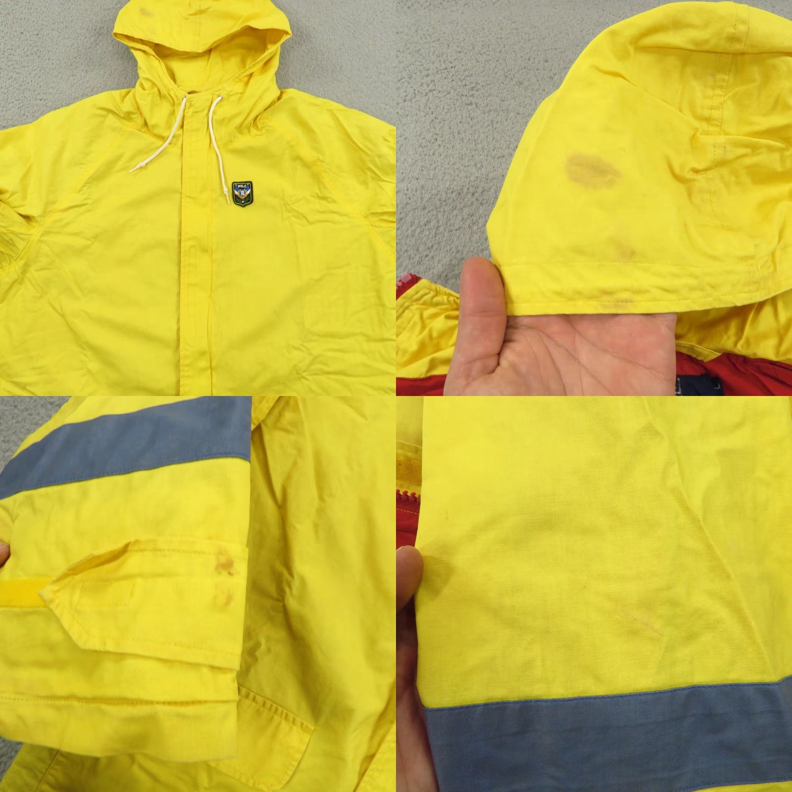 Polo Ralph Lauren Polo Ralph Lauren Jacket Men L VTG Fireman Uni Crest Lined Wind Rain Sailing Size US L / EU 52-54 / 3 - 8 Thumbnail